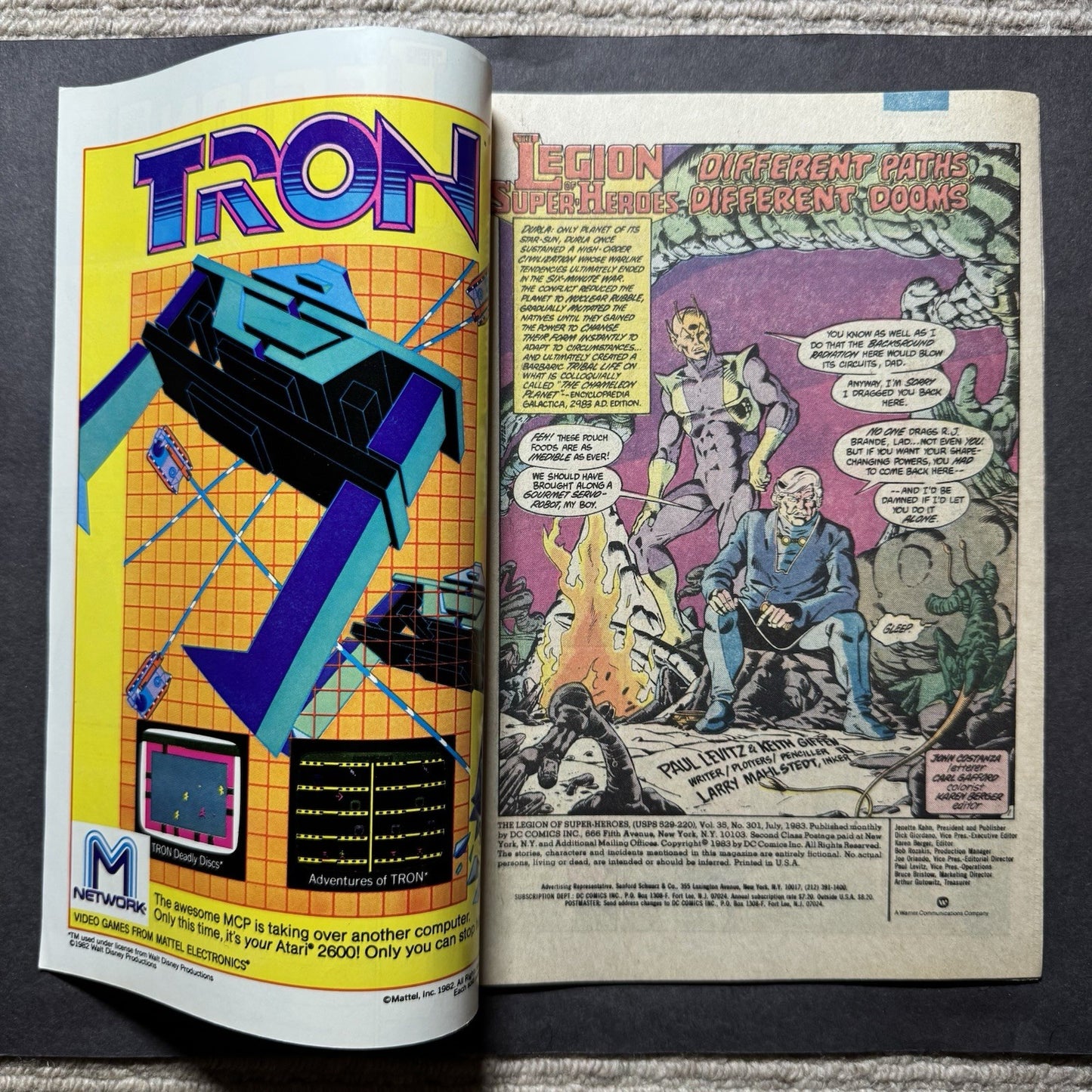 Legion Of Super-Heroes 301 - 1st App Gigi Cusimano - Bronze Age Dc Comics 1983