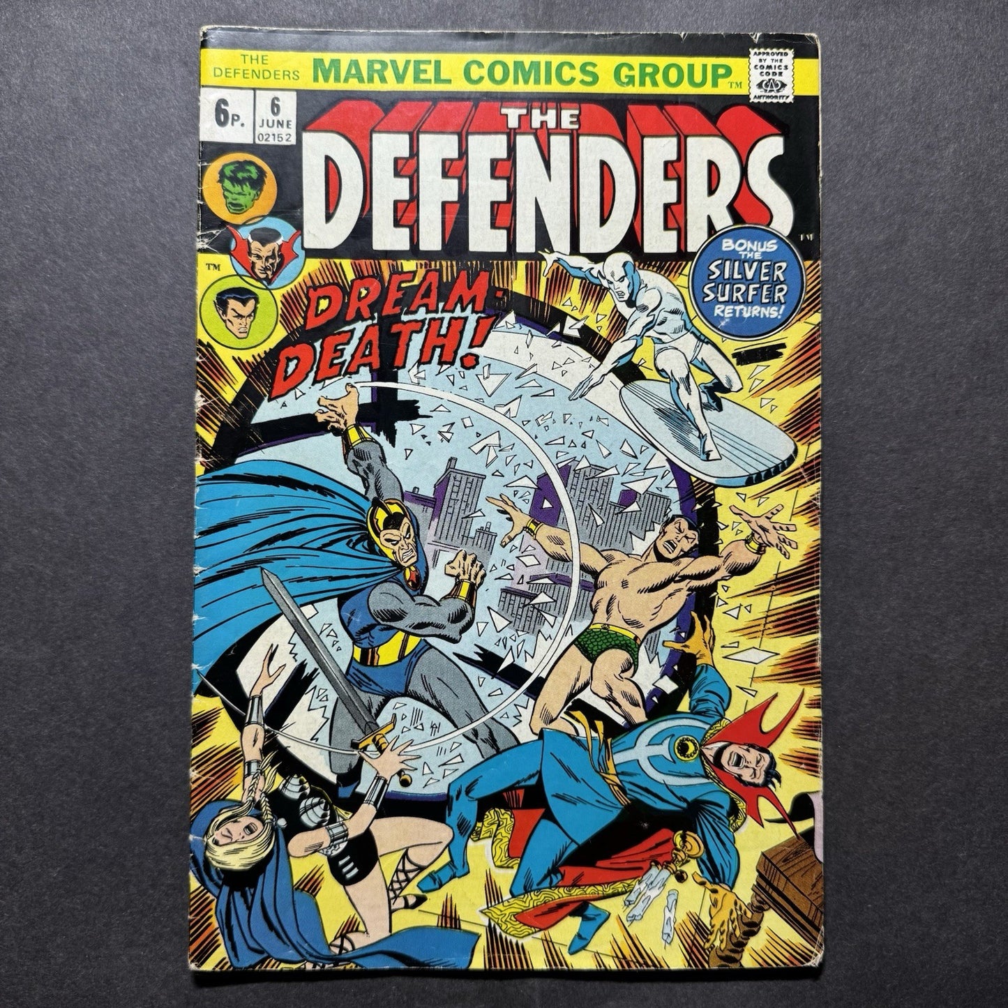 Defenders 6 - 1st Appearance Of Cyrus Black - Bronze Age Marvel Comics 1973