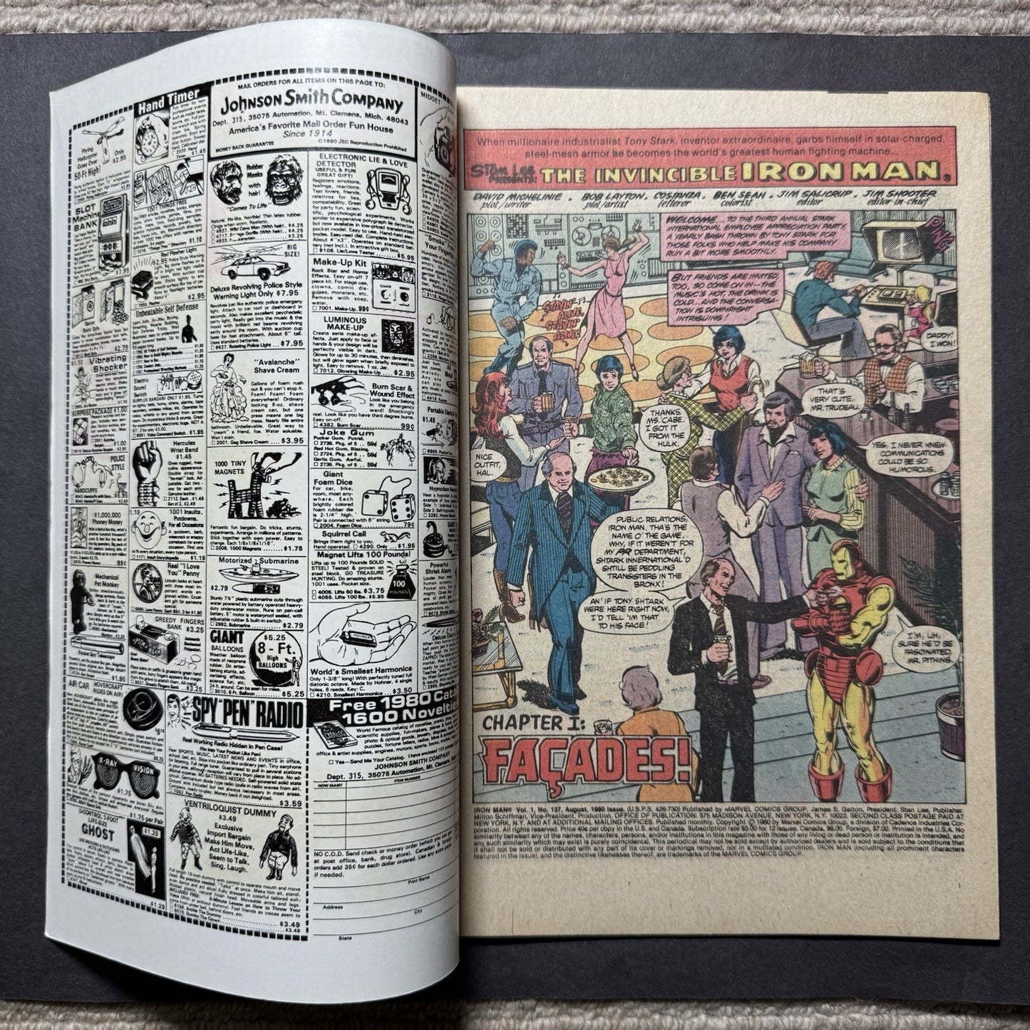 Invincible Iron Man 137/ Bronze Age Marvel Comics 1980