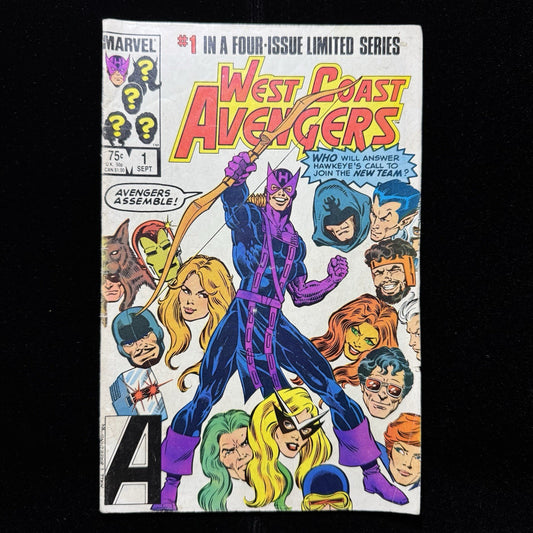 West Coast Avengers 1 - 1st App West Coast Avengers - Copper Age Marvel 1984