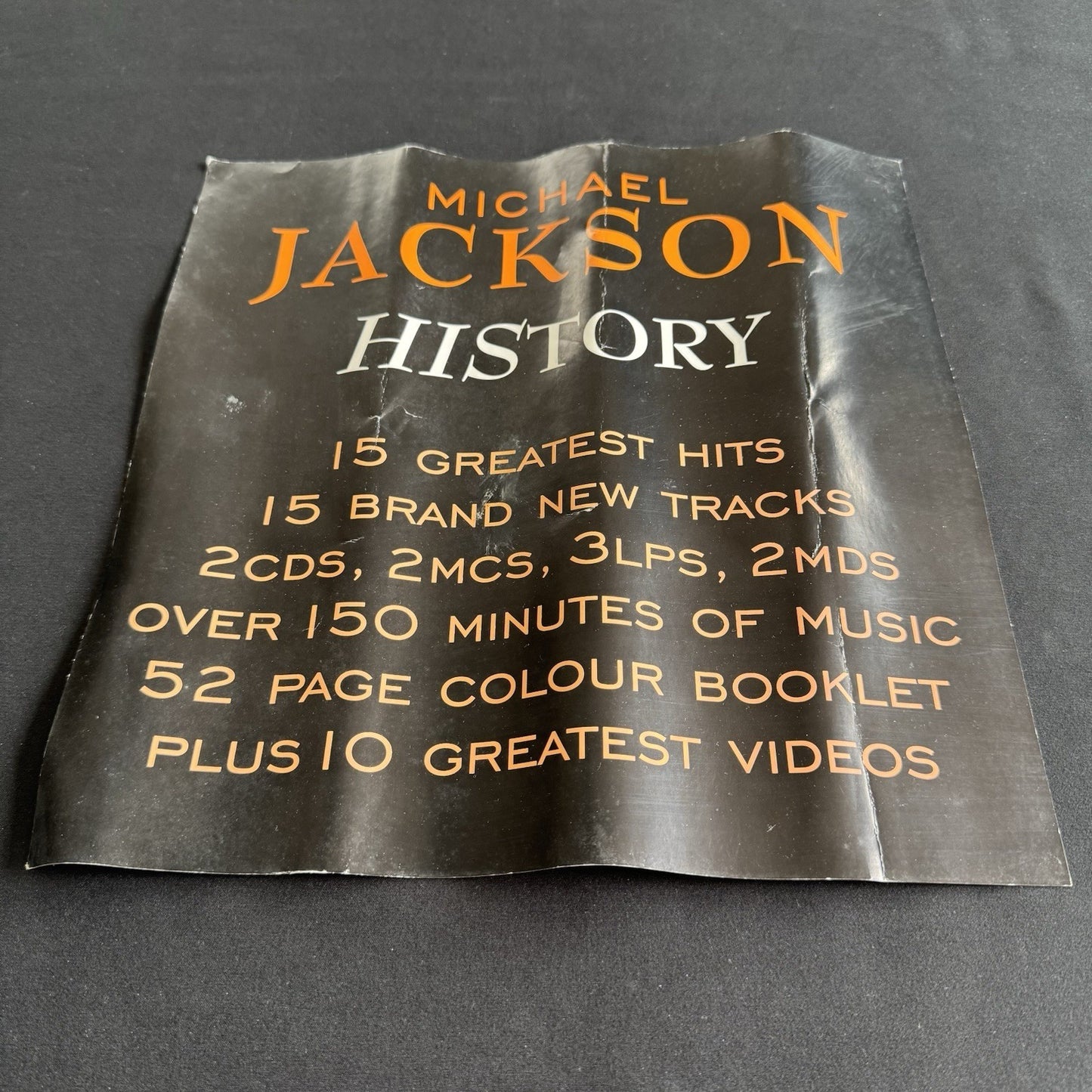 Michael Jackson HIStory Album Promo Poster UK Original 1995