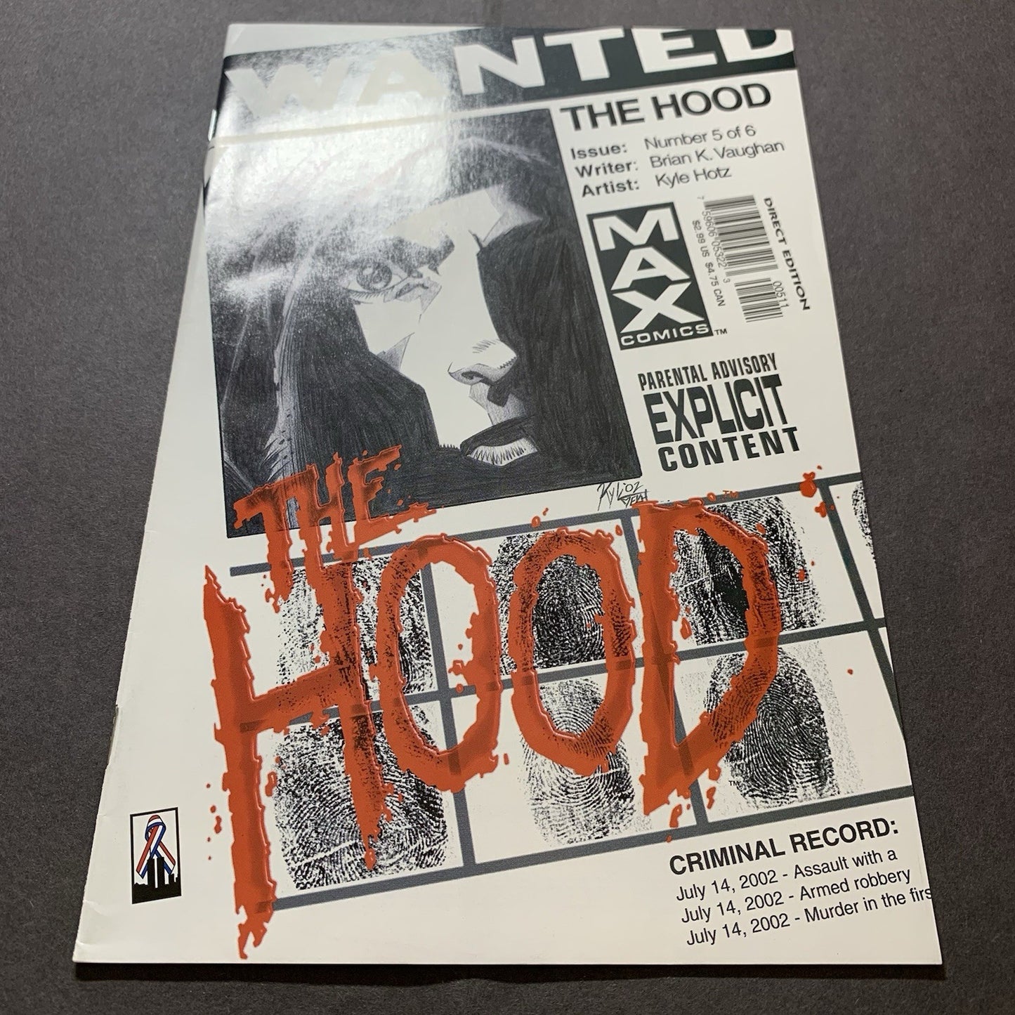 The Hood 1-5/ Modern Age Marvel Comics 2002