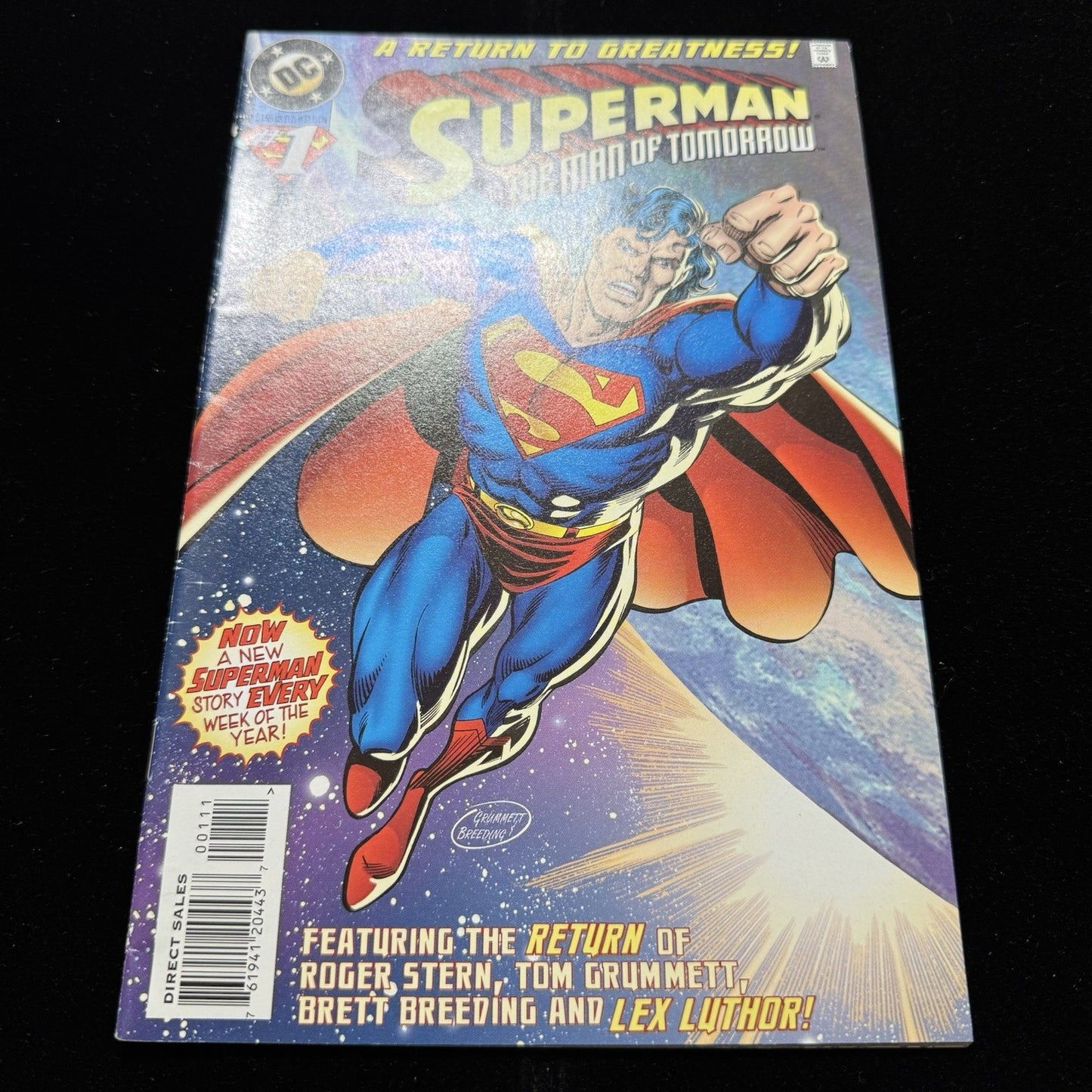 Superman: Man Of Tomorrow 1 - 1st Appearance Of Contessa - Modern Age Dc 1995