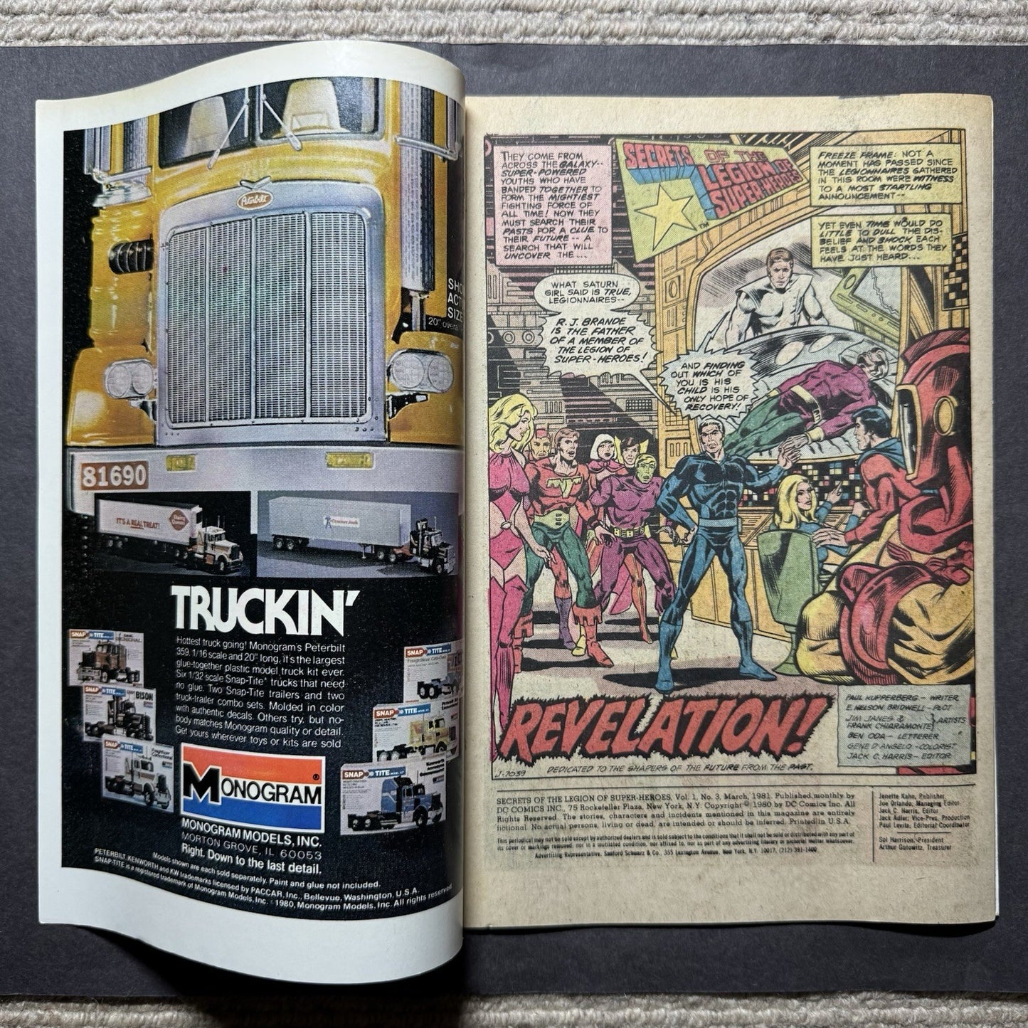 Secrets Of The Legion Of Super-Heroes 3 - Bronze Age Dc Comics 1981