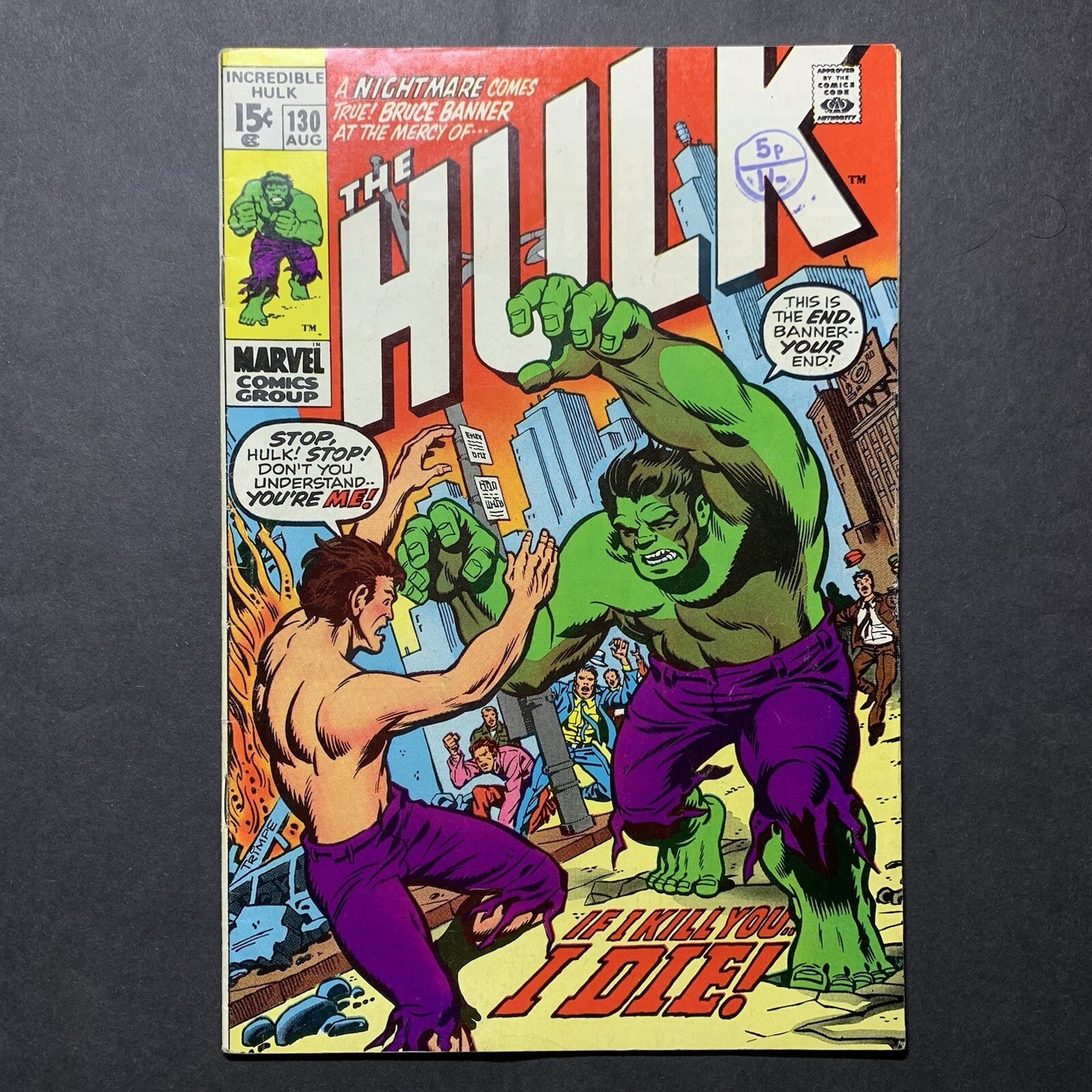 Incredible Hulk 130/ Bronze Age Marvel Comics 1970
