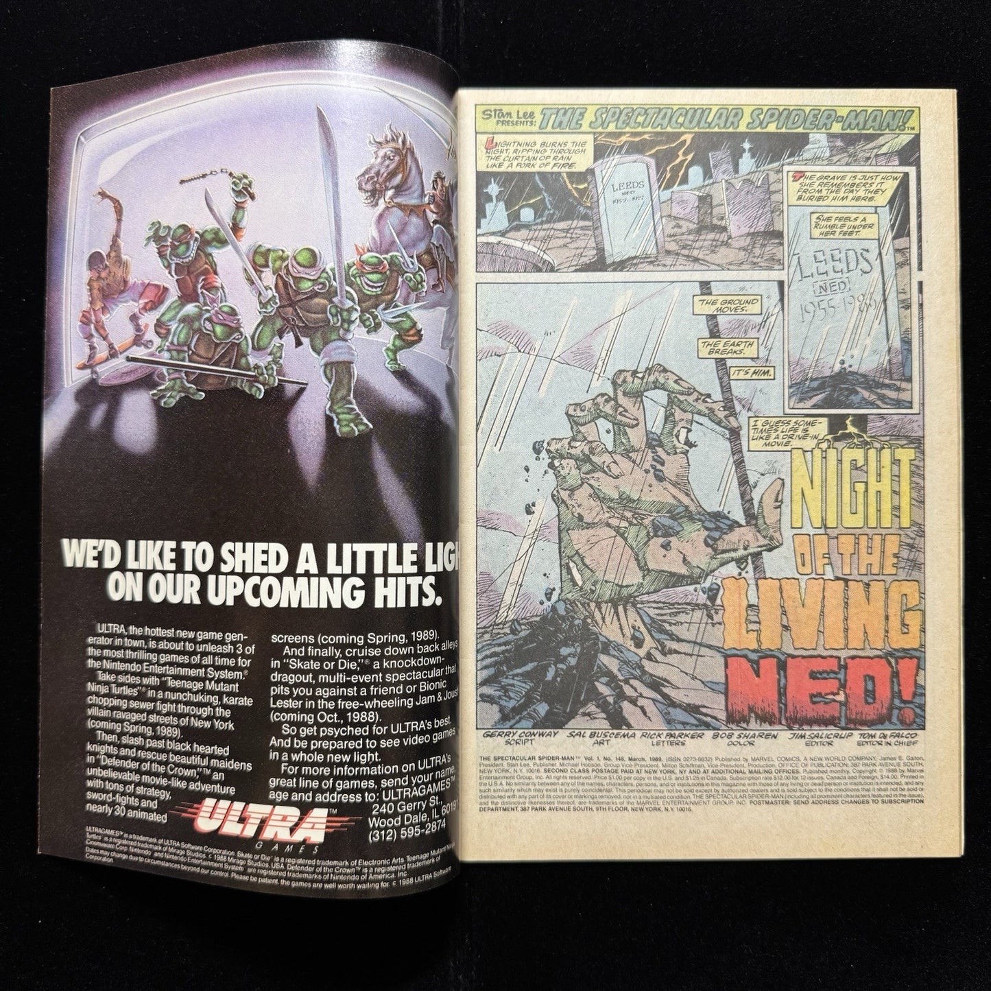 Spectacular Spider-Man 148 - Copper Age Marvel Comics 1989