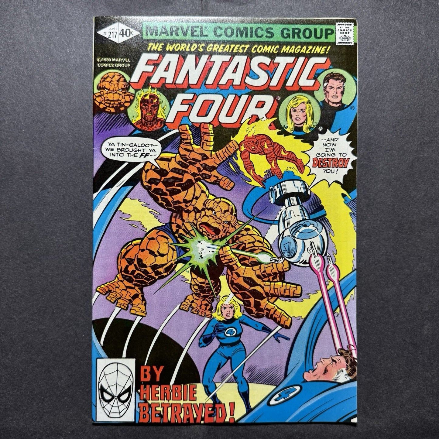 Fantastic Four 217 - Bronze Age Marvel Comics 1980