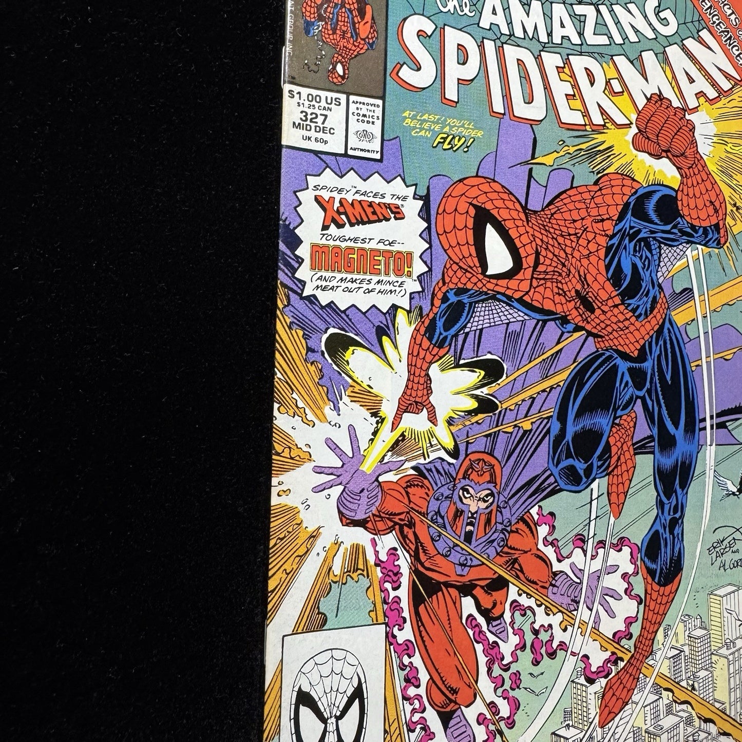 Amazing Spider-Man 327 - Magneto Appearance - Copper Age Marvel Comics 1989