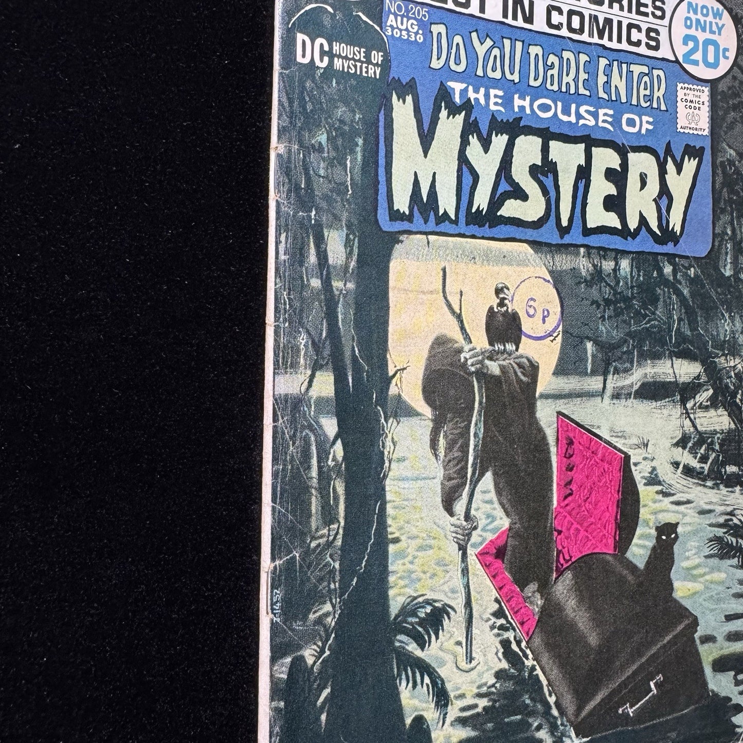 House Of Mystery 205 - Stunning Cover Horror - Bronze Age Dc Comics 1971