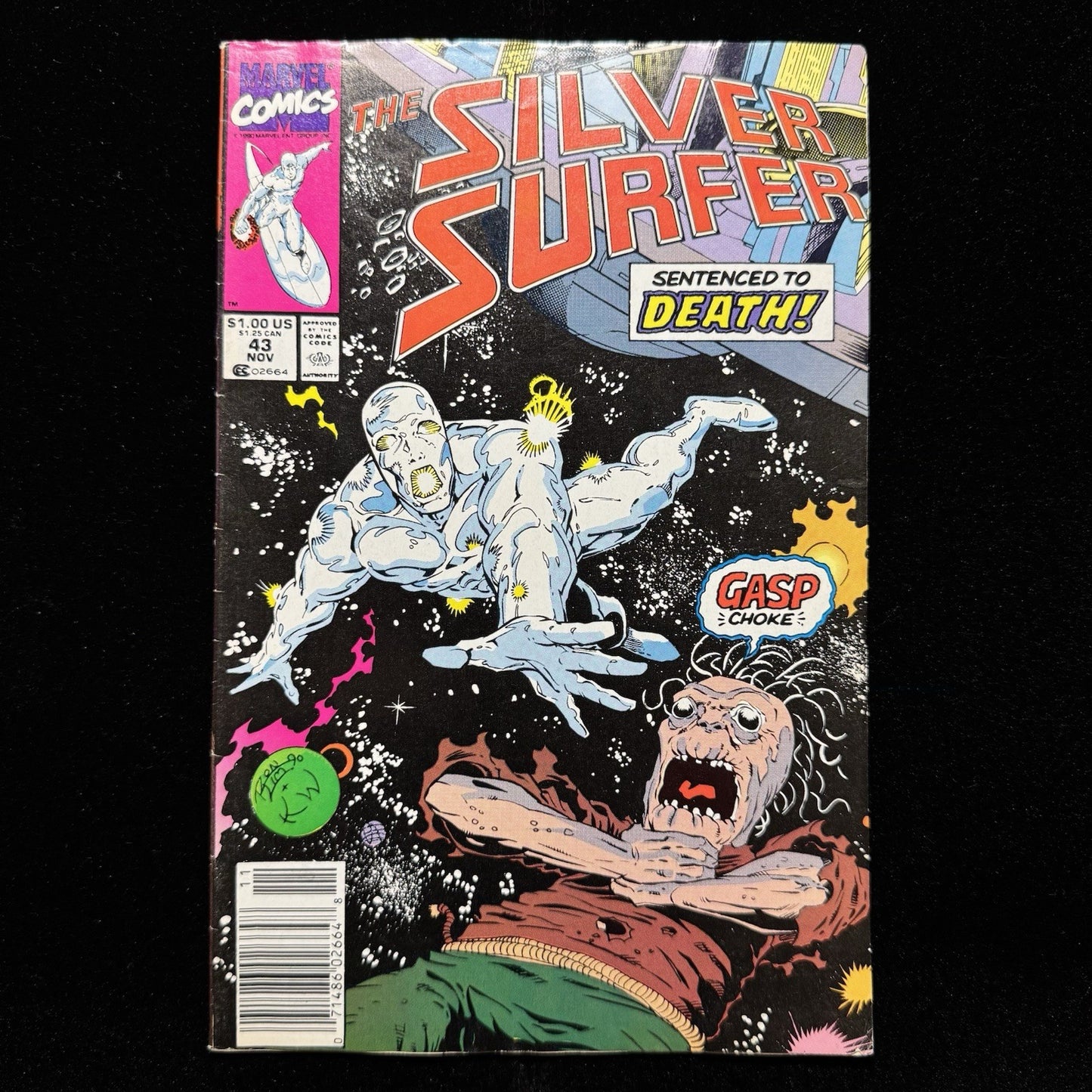 Silver Surfer 43 - Newsstand - Copper Age Marvel Comics 1990