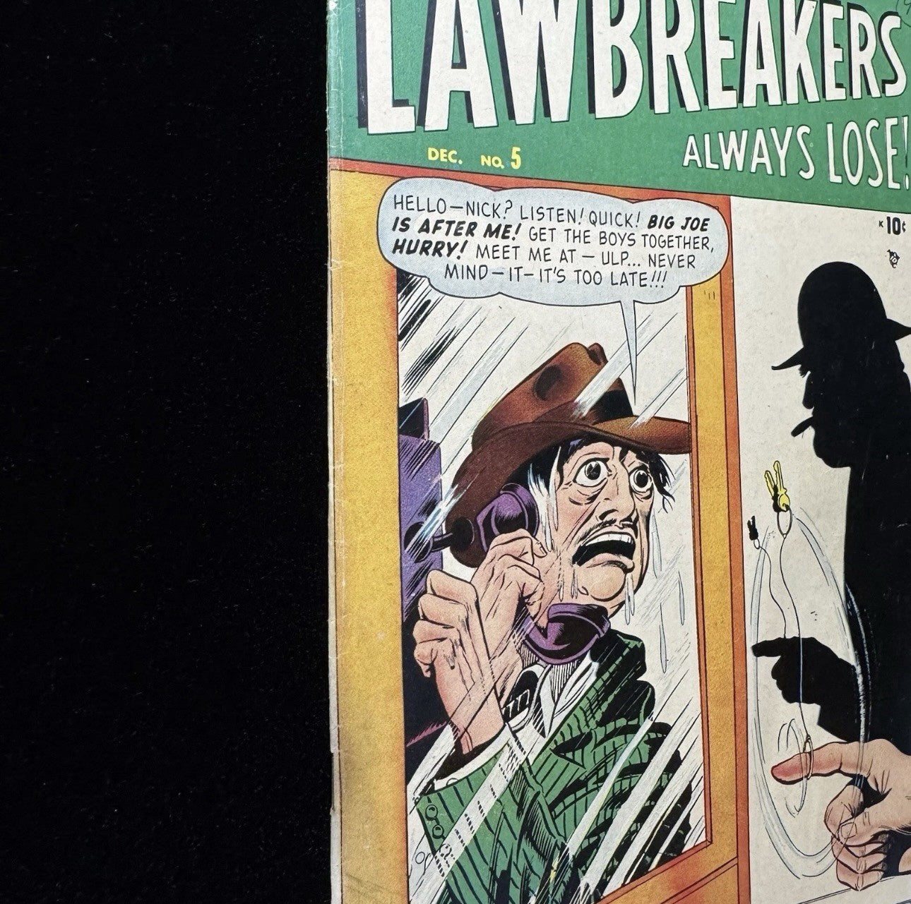 Lawbreakers Always Lose 5 - White Pages - Scarce Golden Age Marvel Comics 1948