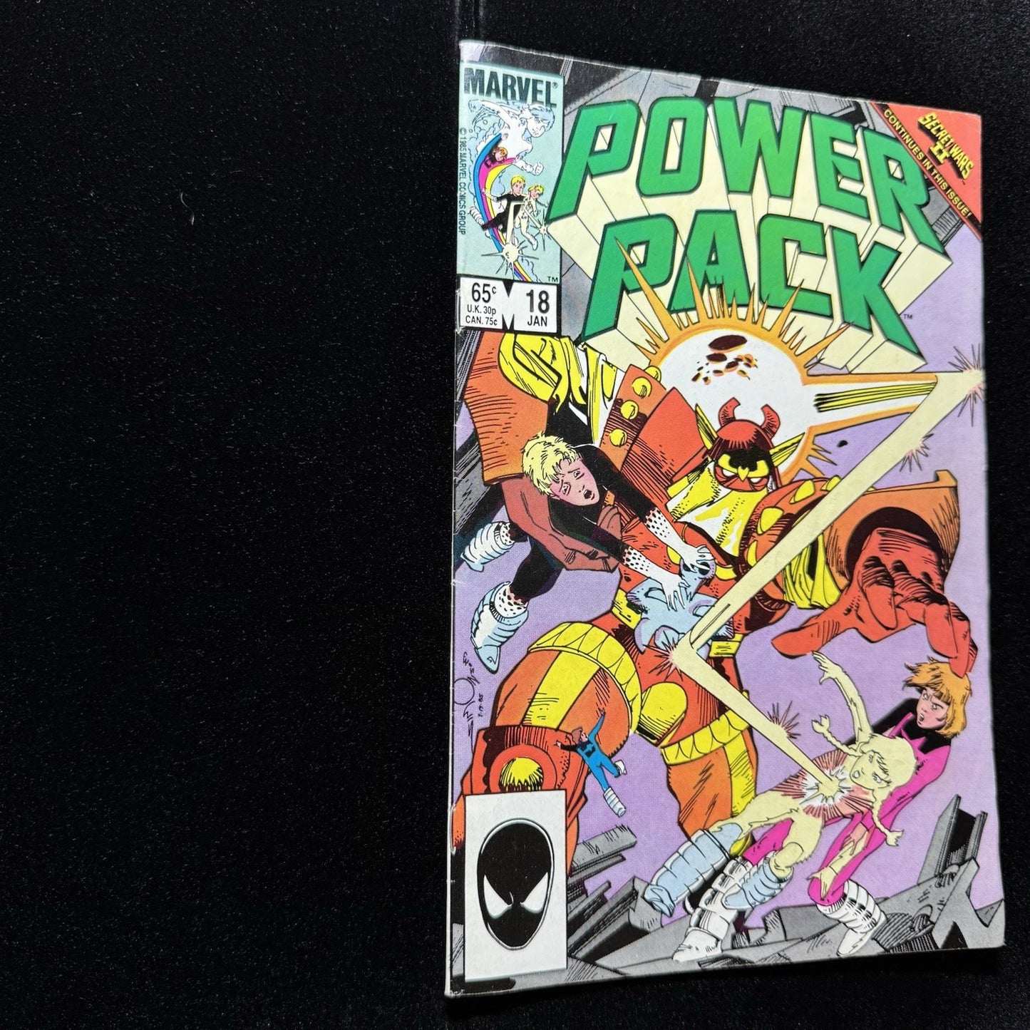 Power Pack 18 - 1st Full Appearance Of Kurse - Copper Age Marvel Comics 1986