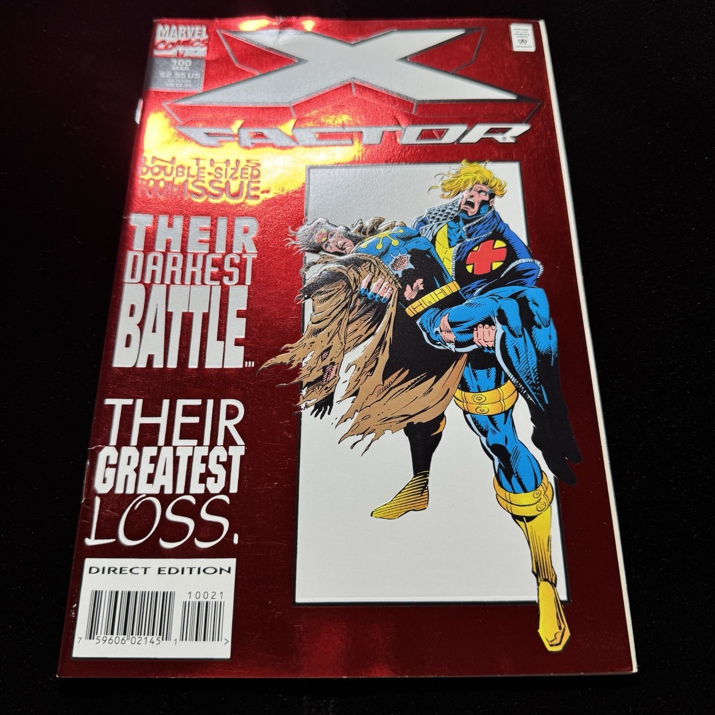 X-Factor 100 - Variant Foil Cover - Modern Age Marvel Comics 1994