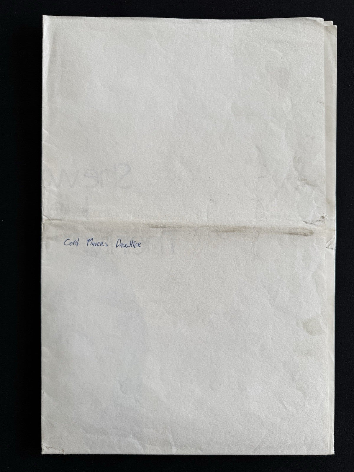 Coal Miner’s Daughter 1989 - Original UK Quad Movie Poster - Folded