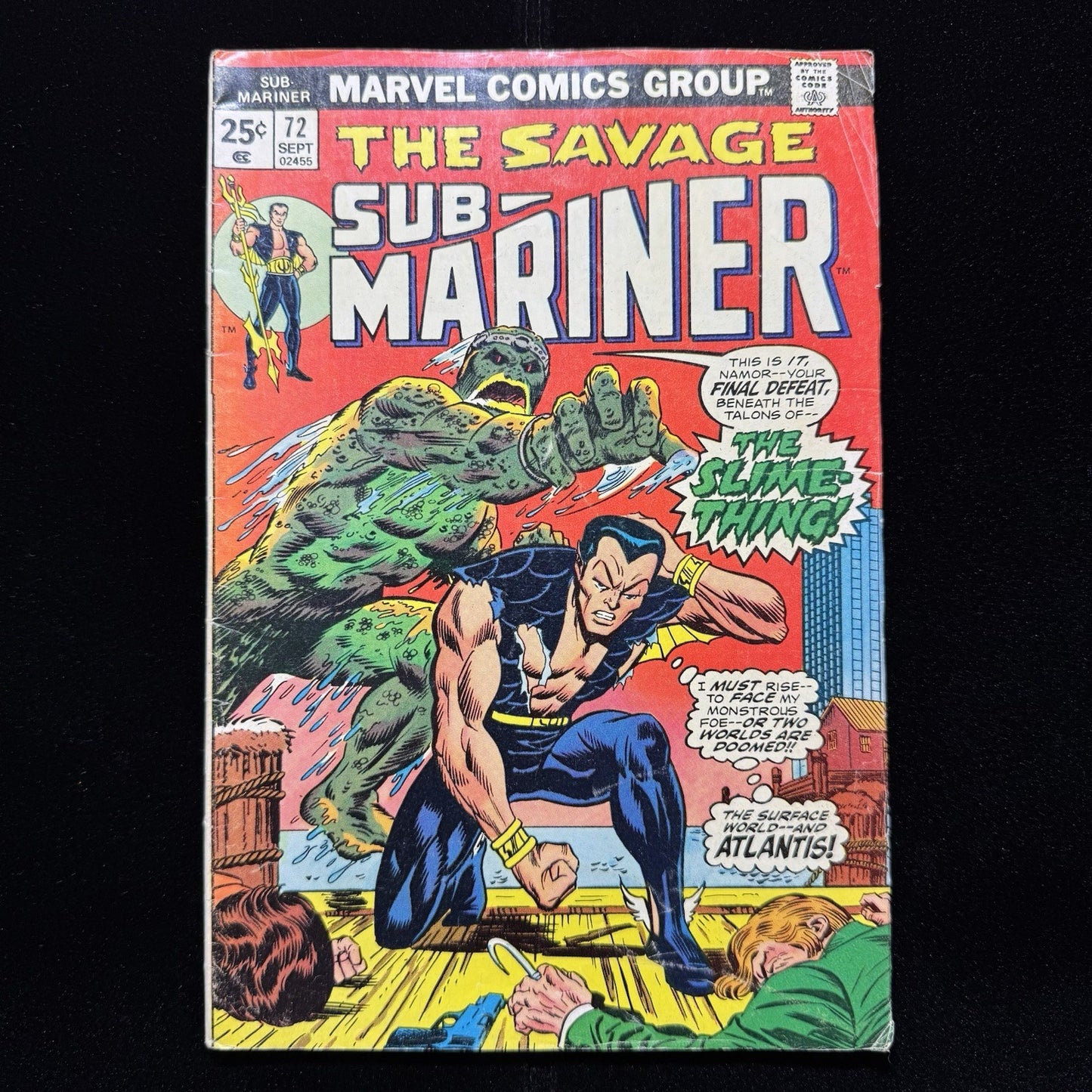 Sub-Mariner 72 - Mark Jewelers Insert - Bronze Age Marvel Comics 1974