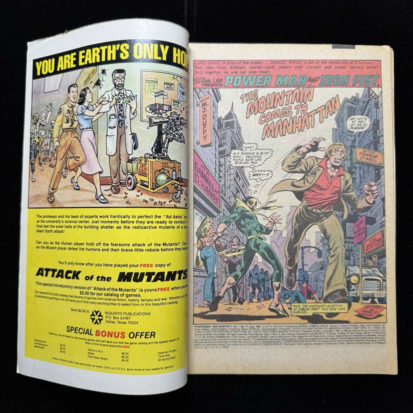 Power Man And Iron Fist 71 - Bronze Age Marvel Comics 1981