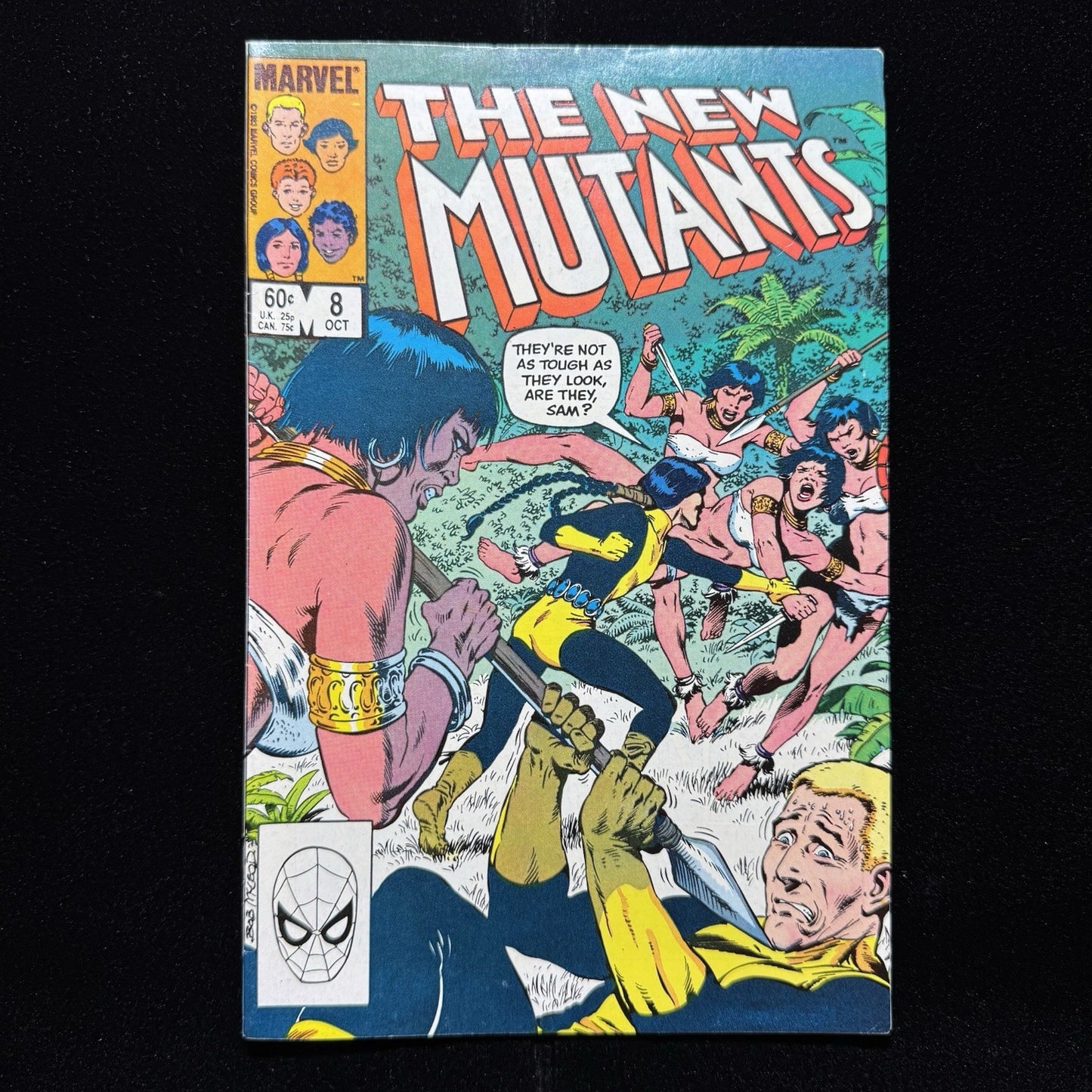 New Mutants 8 - 1st app + origin of Magma -  Bronze Age Marvel Comics 1983