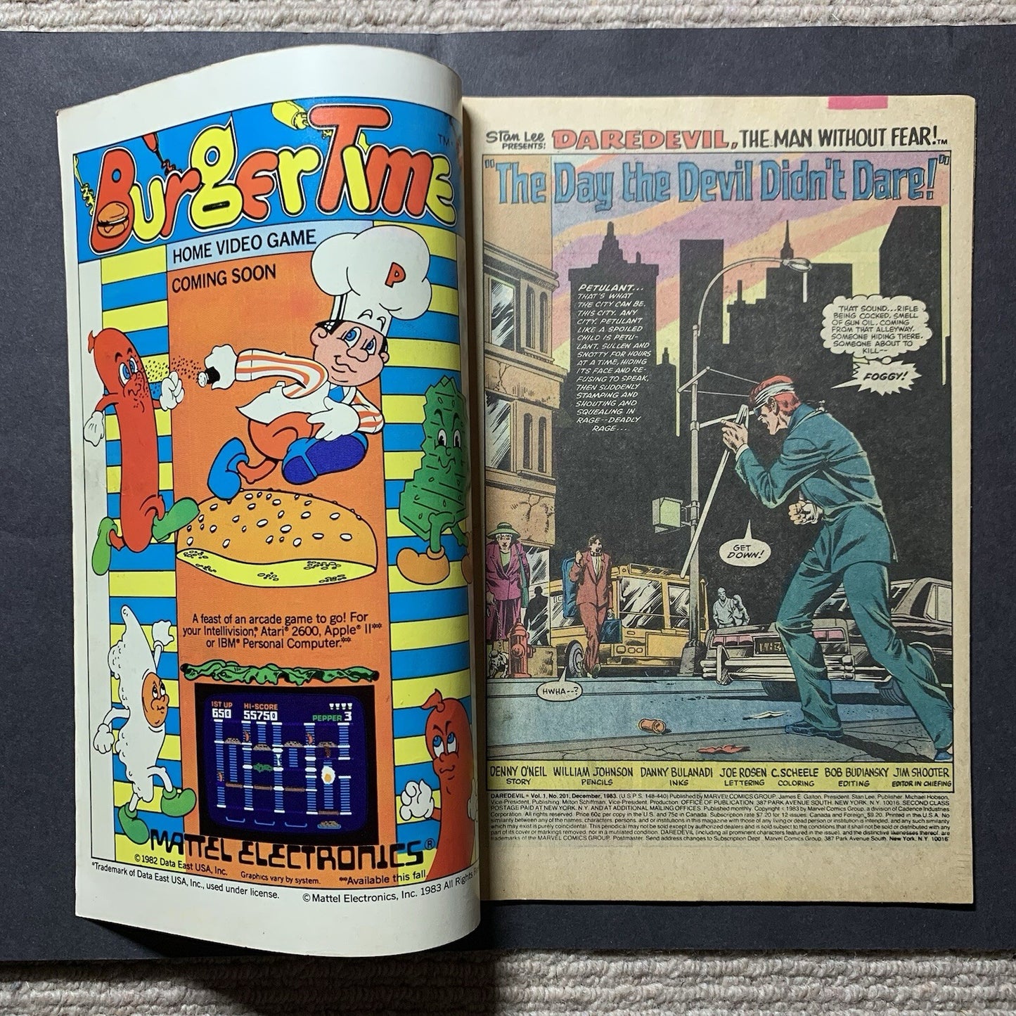 Daredevil 201/ Bronze Age Marvel Comics 1983