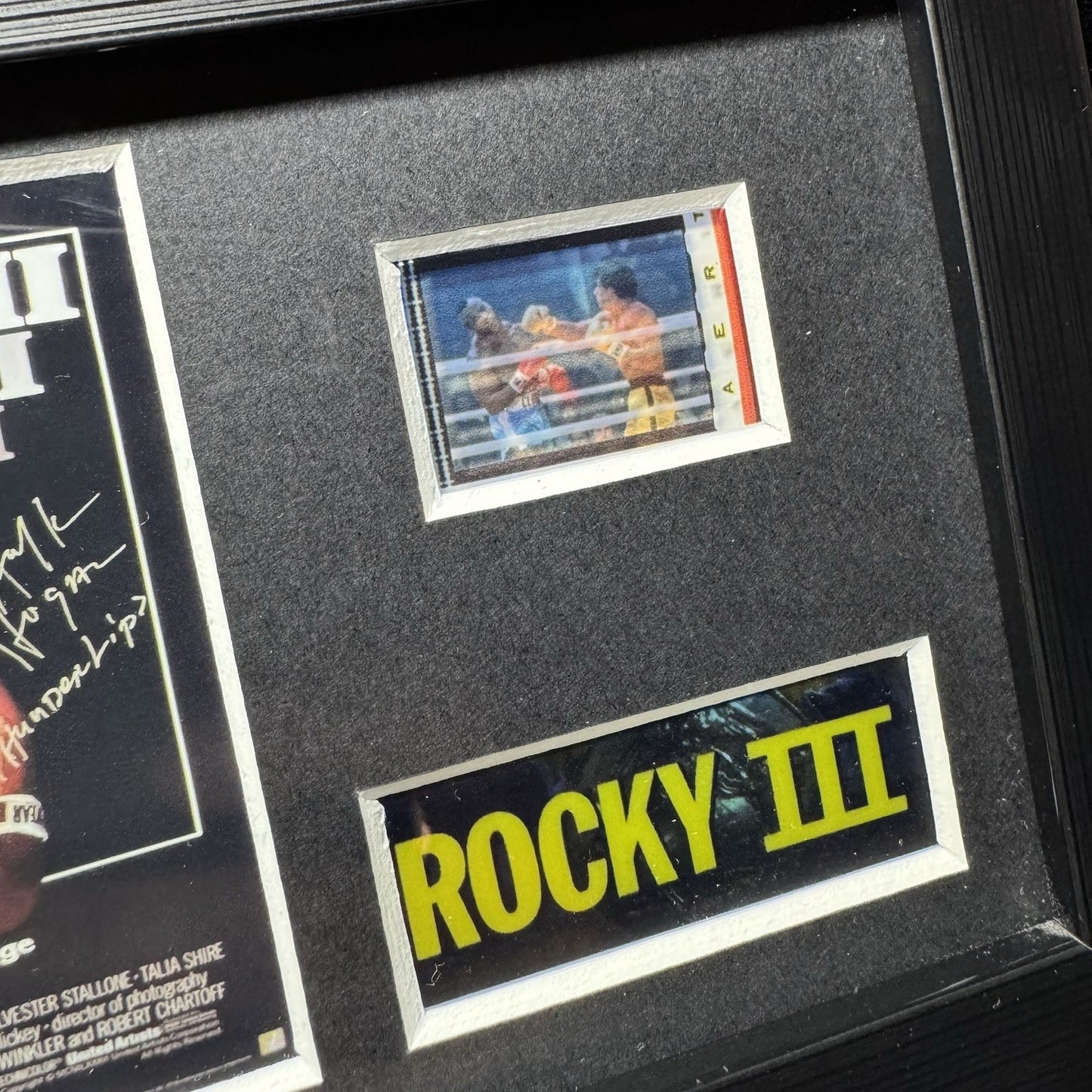 Rocky III Genuine Film Cell Framed - Sylvester Stallone Glass Fronted - Rocky 3