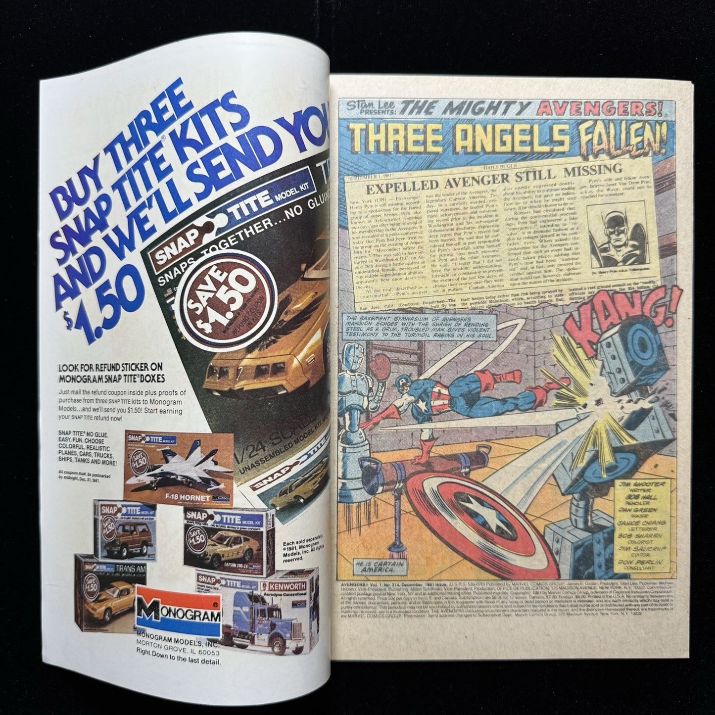 Avengers 214 - Bronze Age Marvel Comics 1981