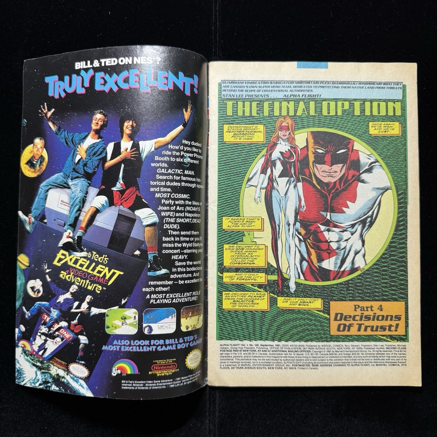 Alpha Flight 100 - Modern Age Marvel Comics 1991