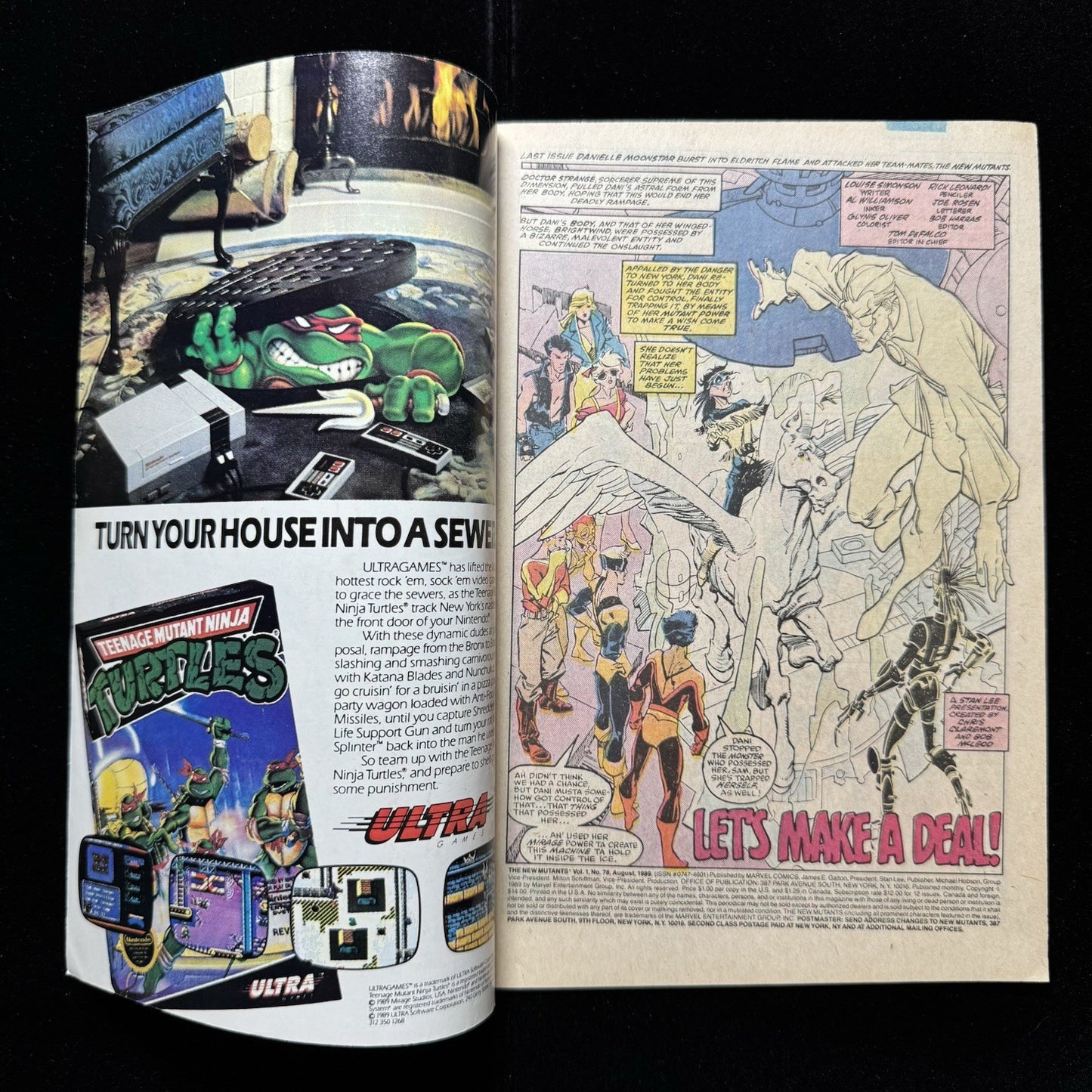 New Mutants 78 - Copper Age Marvel Comics 1989