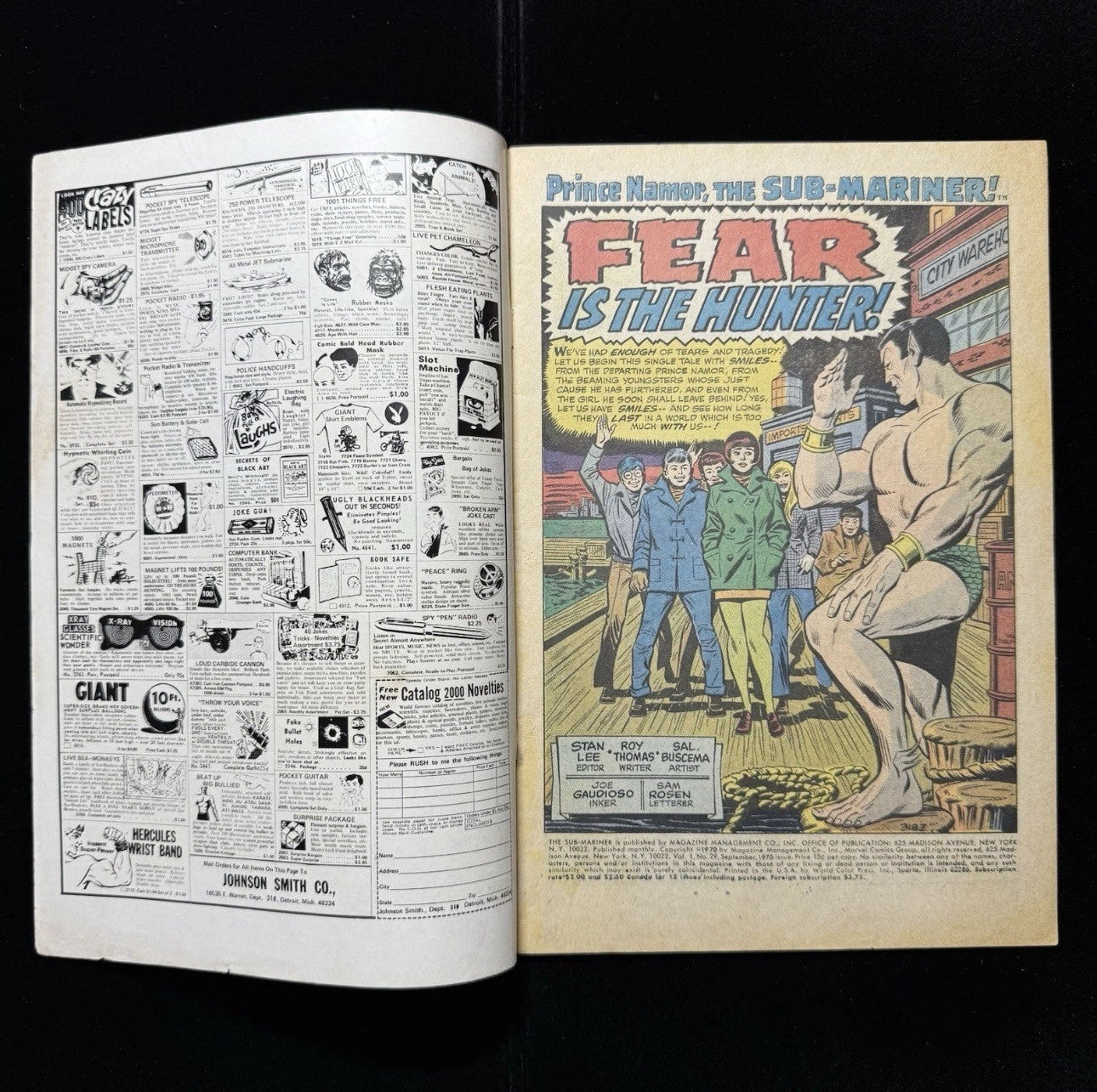 Sub-Mariner 29 - First Meeting Namor & Hercules - Bronze Age Marvel Comics1970