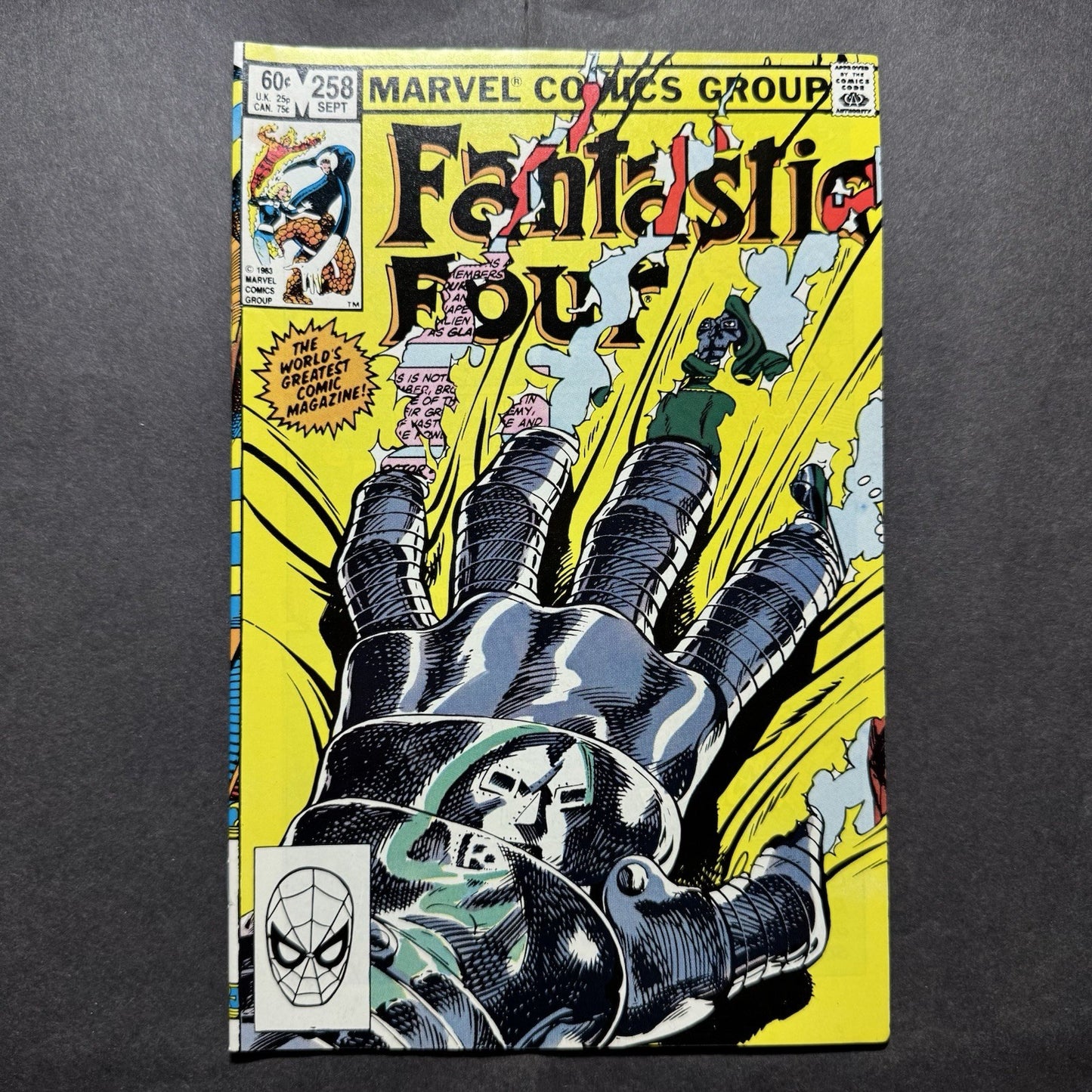 Fantastic Four 258 - Iconic Cover By John Byrne - Bronze Age Marvel Comics 1983