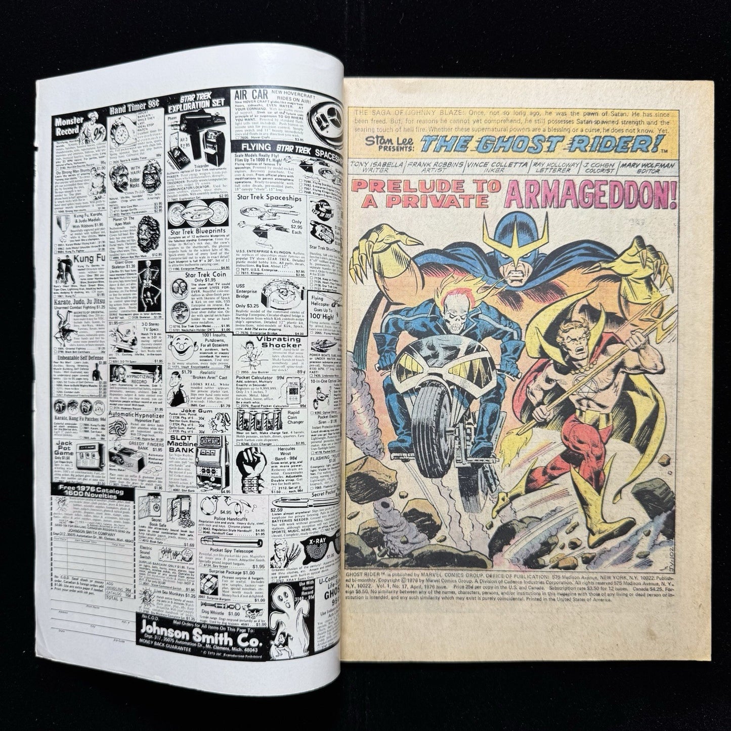 Ghost Rider 17 - Bronze Age Marvel Comics 1976