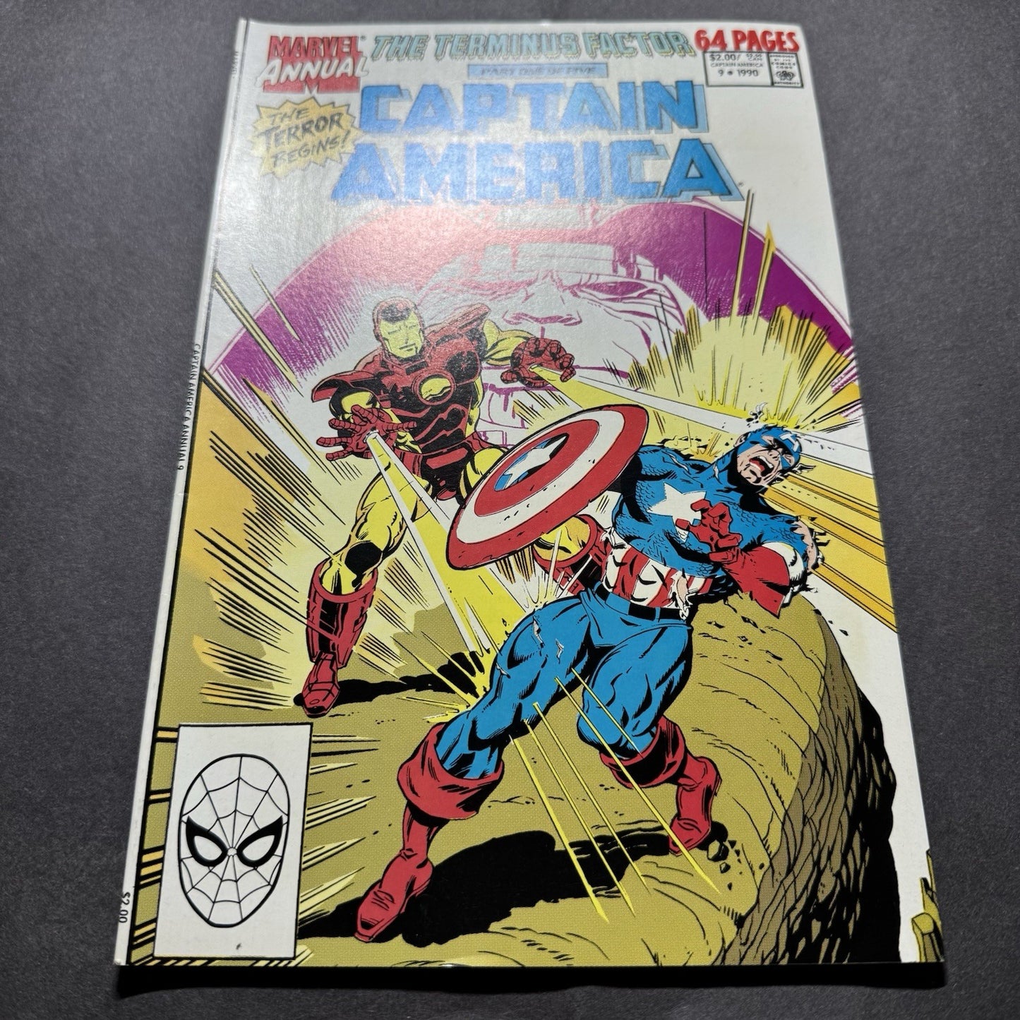 Captain America Annual 9 - Copper Age Marvel Comics 1990