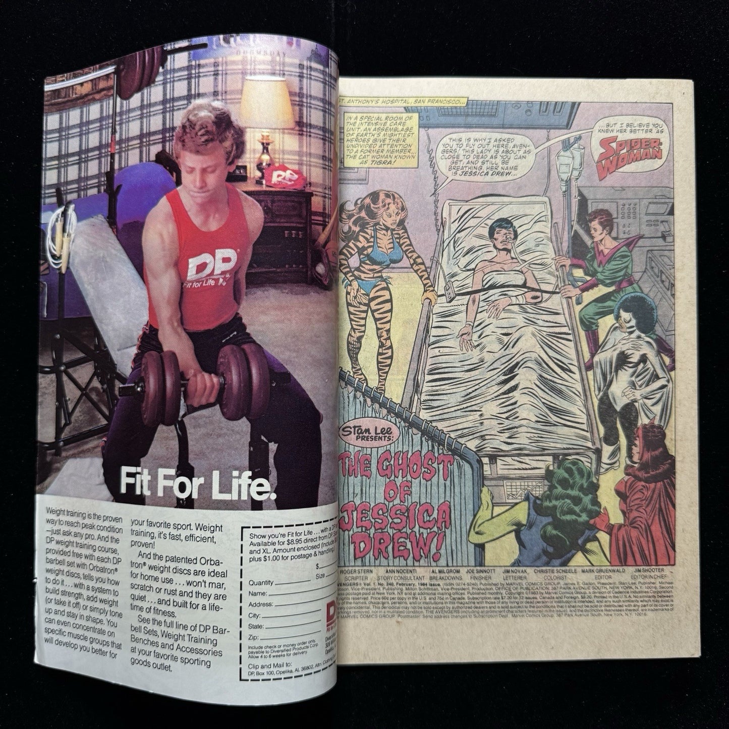 Avengers 240 - Copper Age Marvel Comics 1984