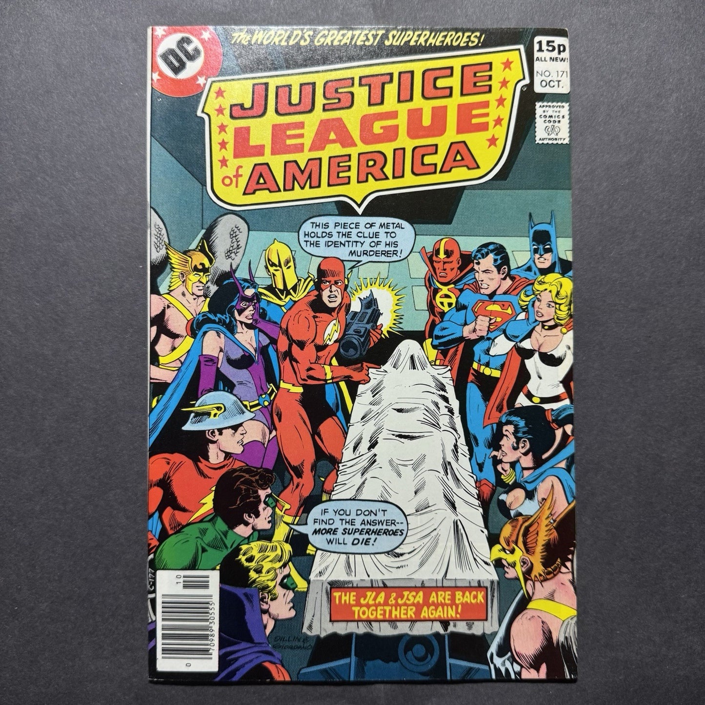 Justice League 171 - Death Of Mr Terrific - Bronze Age Dc Comics 1979
