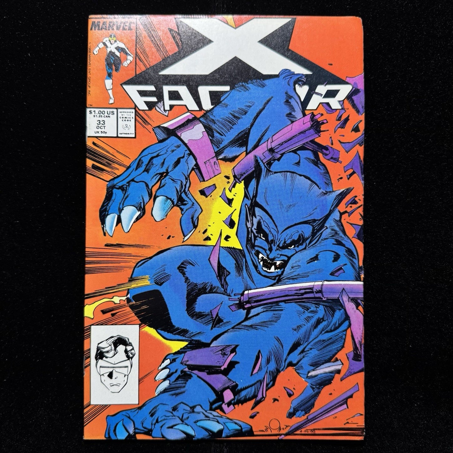 X-Factor 33 - 1st Appearance Of Orphan Maker - Copper Age Marvel Comics 1988