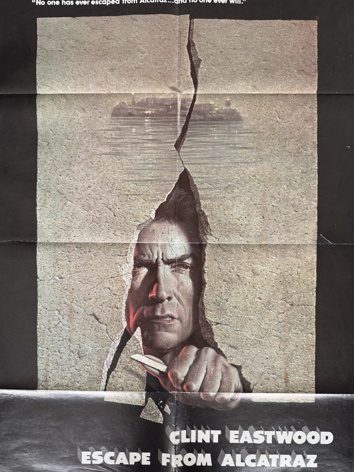 Escape From Alcatraz 1979 - Original US One Sheet - Movie Poster Clint Eastwood