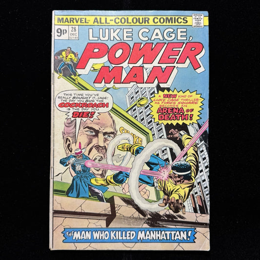 Power Man 28 - 1st Appearance Of Cockroach - Bronze Age Marvel Comics 1975