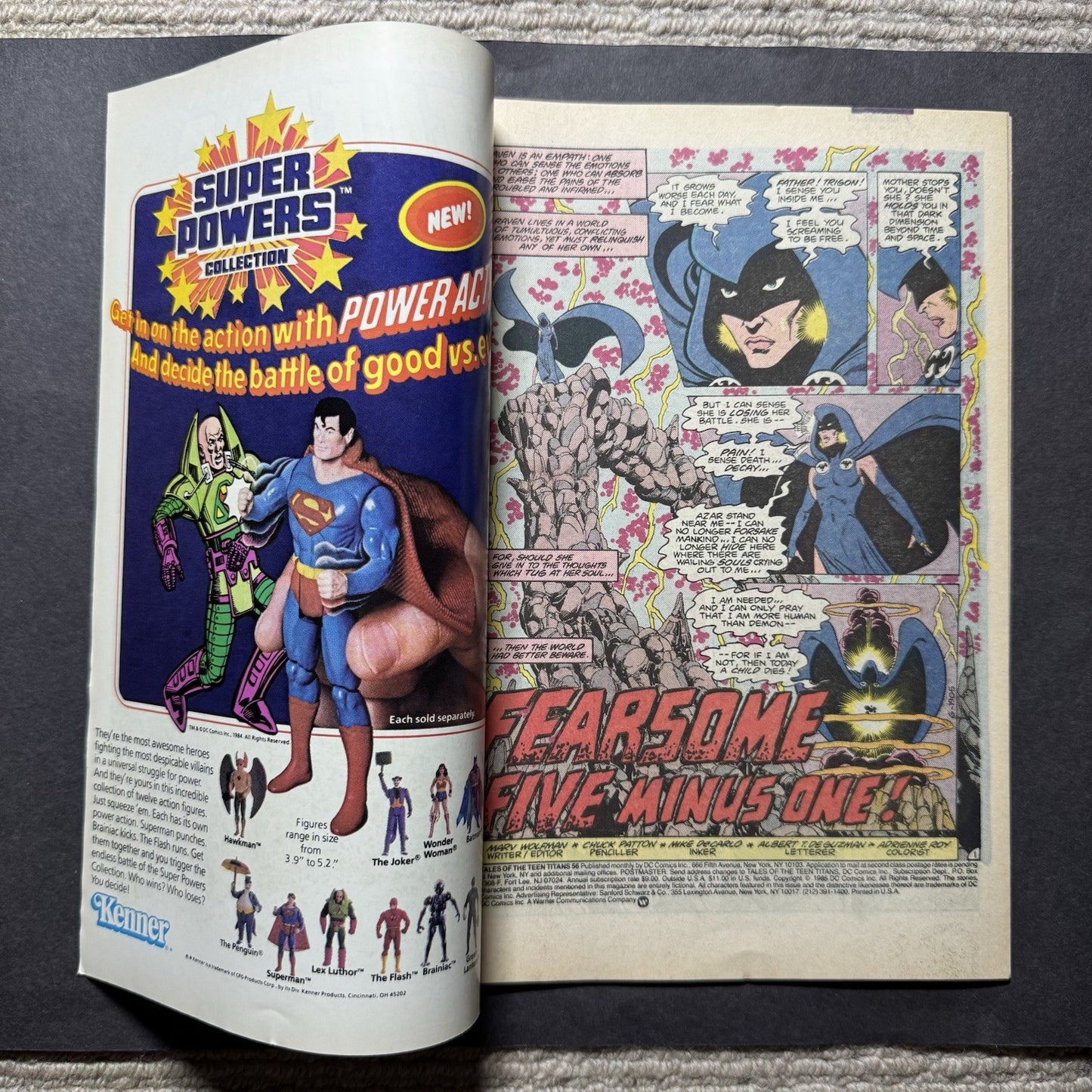 Tales Of The Teen Titans 56 - 1st Cameo App Of Jinx - Copper Age Dc Comics 1985