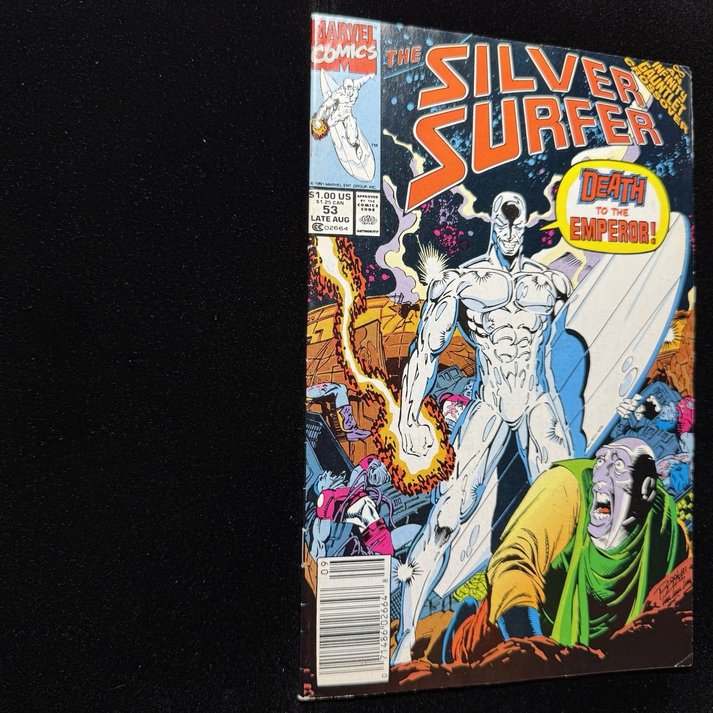 Silver Surfer 53 - 1st App Ael-Dan - Newsstand - Copper Age Marvel Comics 1991