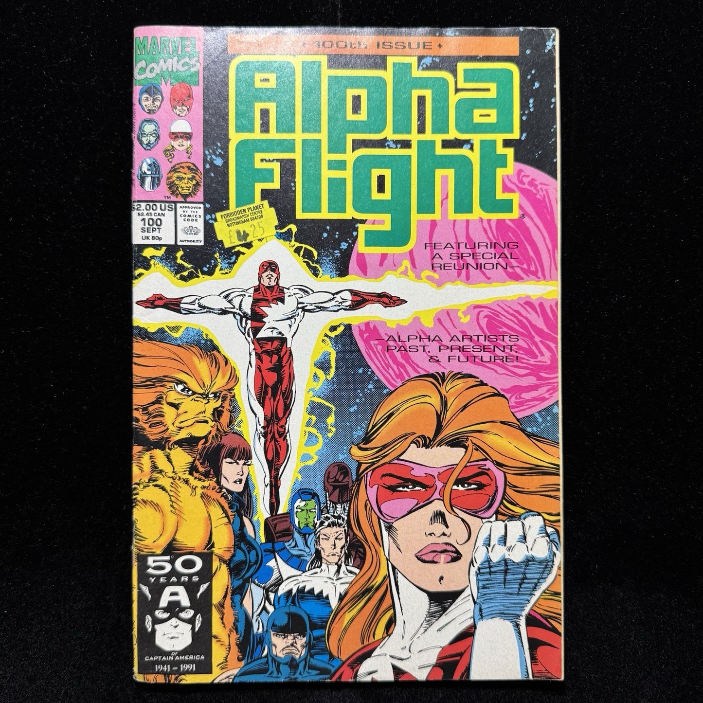 Alpha Flight 100 - Modern Age Marvel Comics 1991