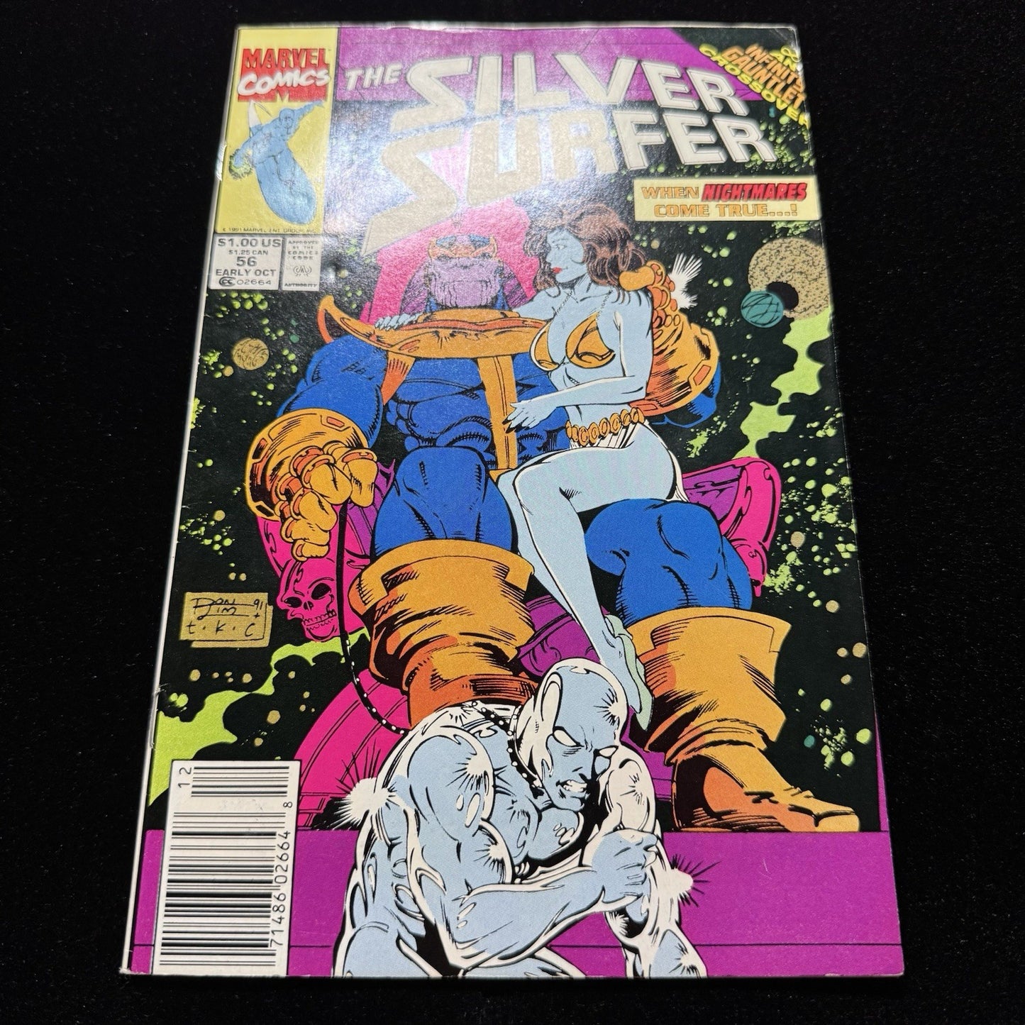 Silver Surfer 56 - Newsstand - Copper Age Marvel Comics 1991