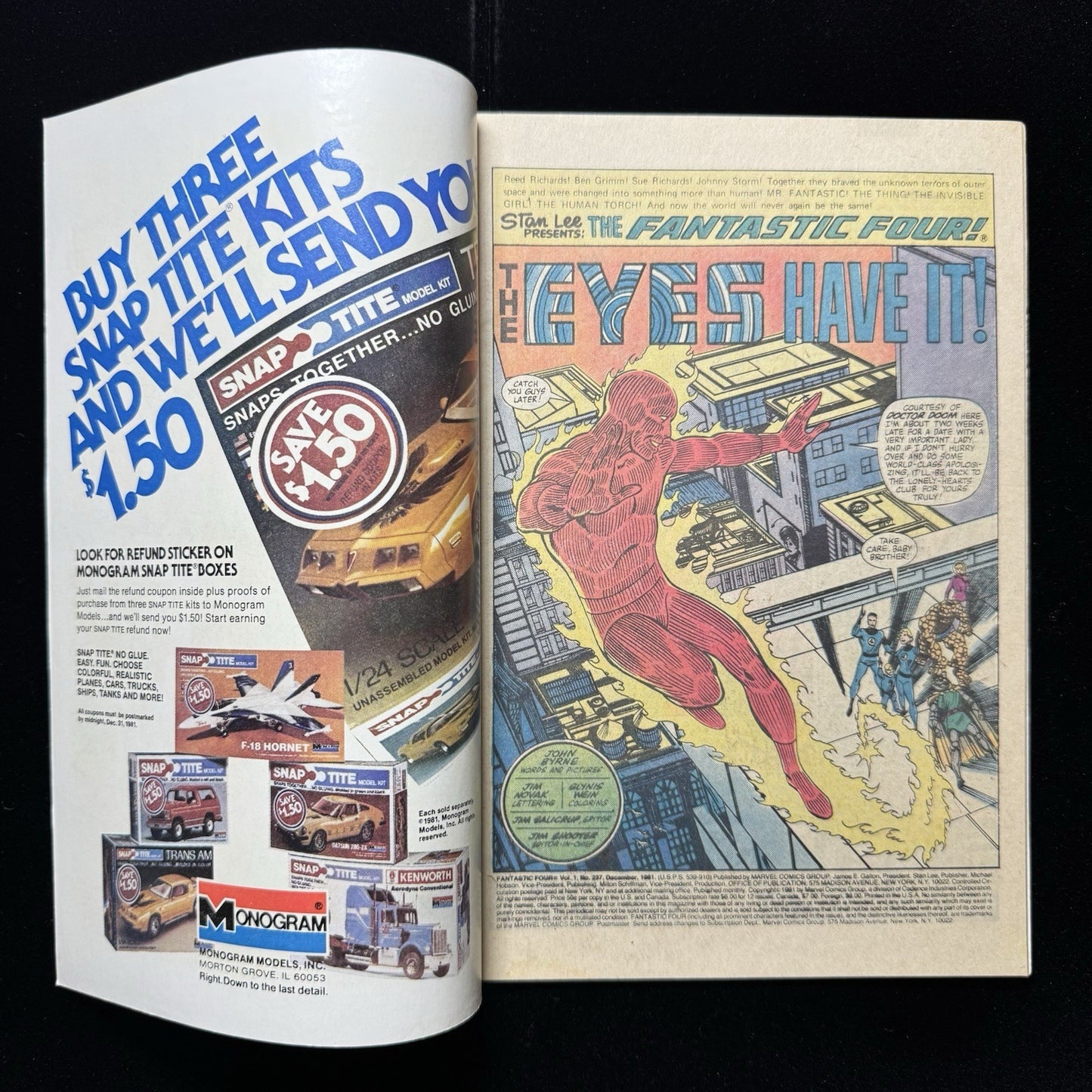 Fantastic Four 237 - Bronze Age Marvel Comics 1981