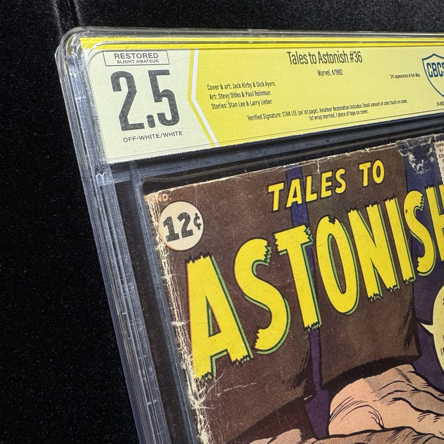 Tales To Astonish 36 - Signed By Stan Lee - CBCS Graded 2.5 - Silver Age 1962