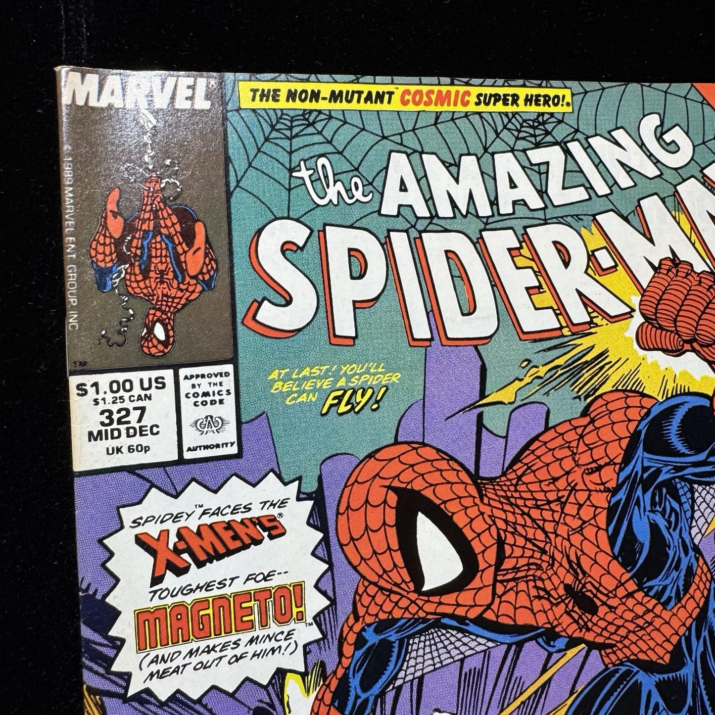 Amazing Spider-Man 327 - Magneto Appearance - Copper Age Marvel Comics 1989