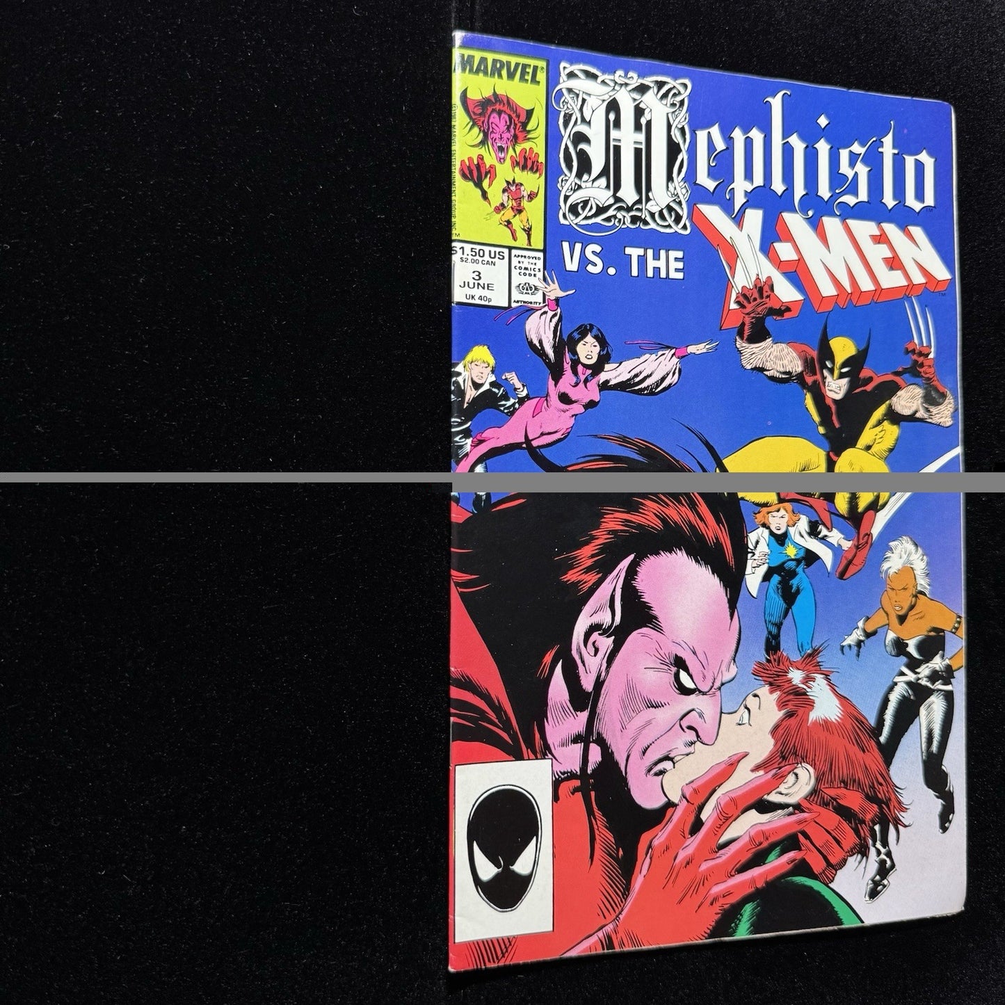 Mephisto Vs The X-Men 3 - Copper Age Marvel Comics 1986
