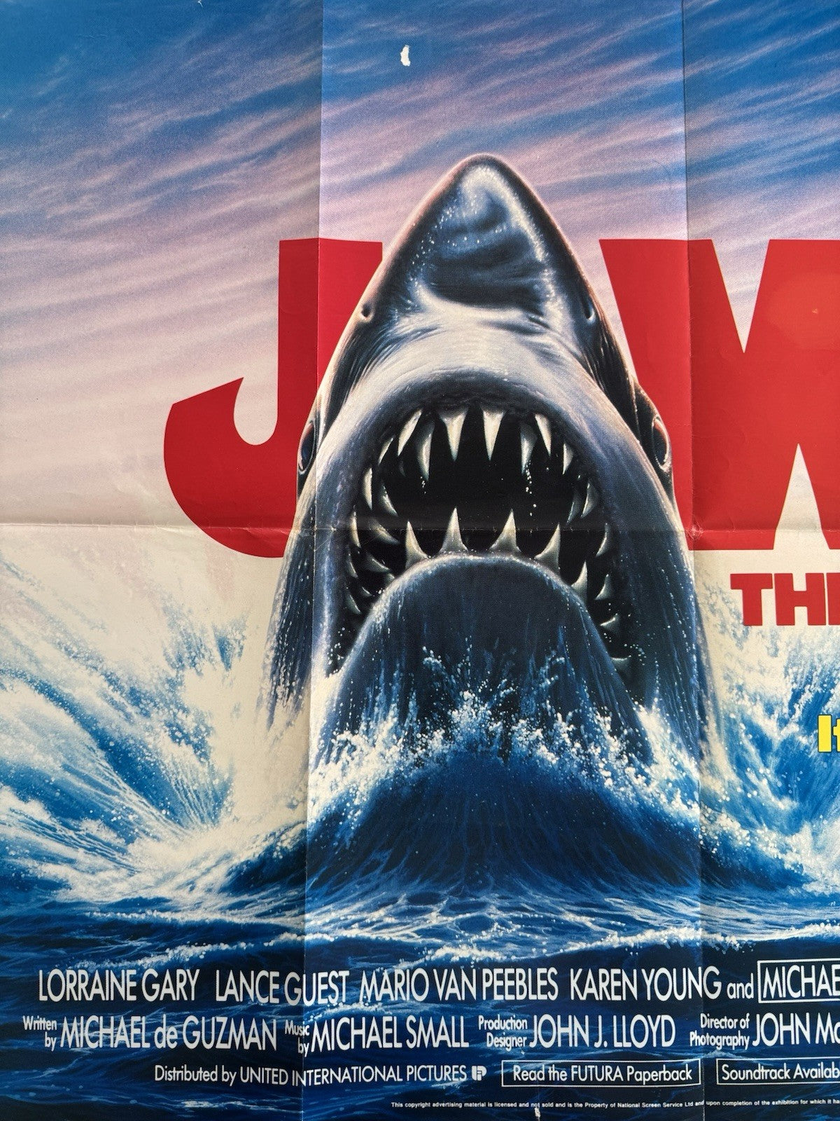 Jaws The Revenge (Jaws 4) 1987 - Original UK Quad Cinema Poster – Folded