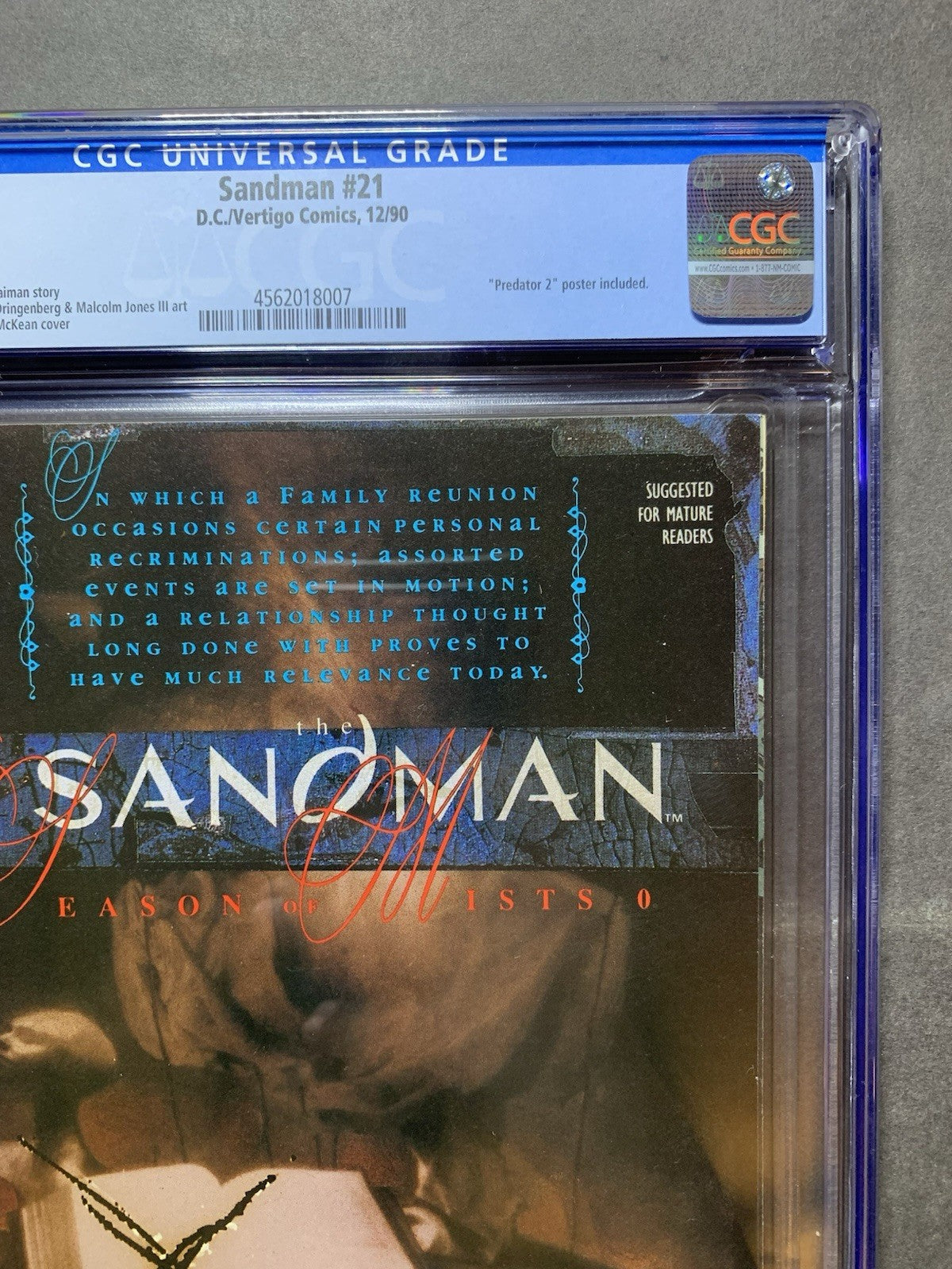 Sandman 21/ CGC 8.0/ Copper Age Dc Comics 1990