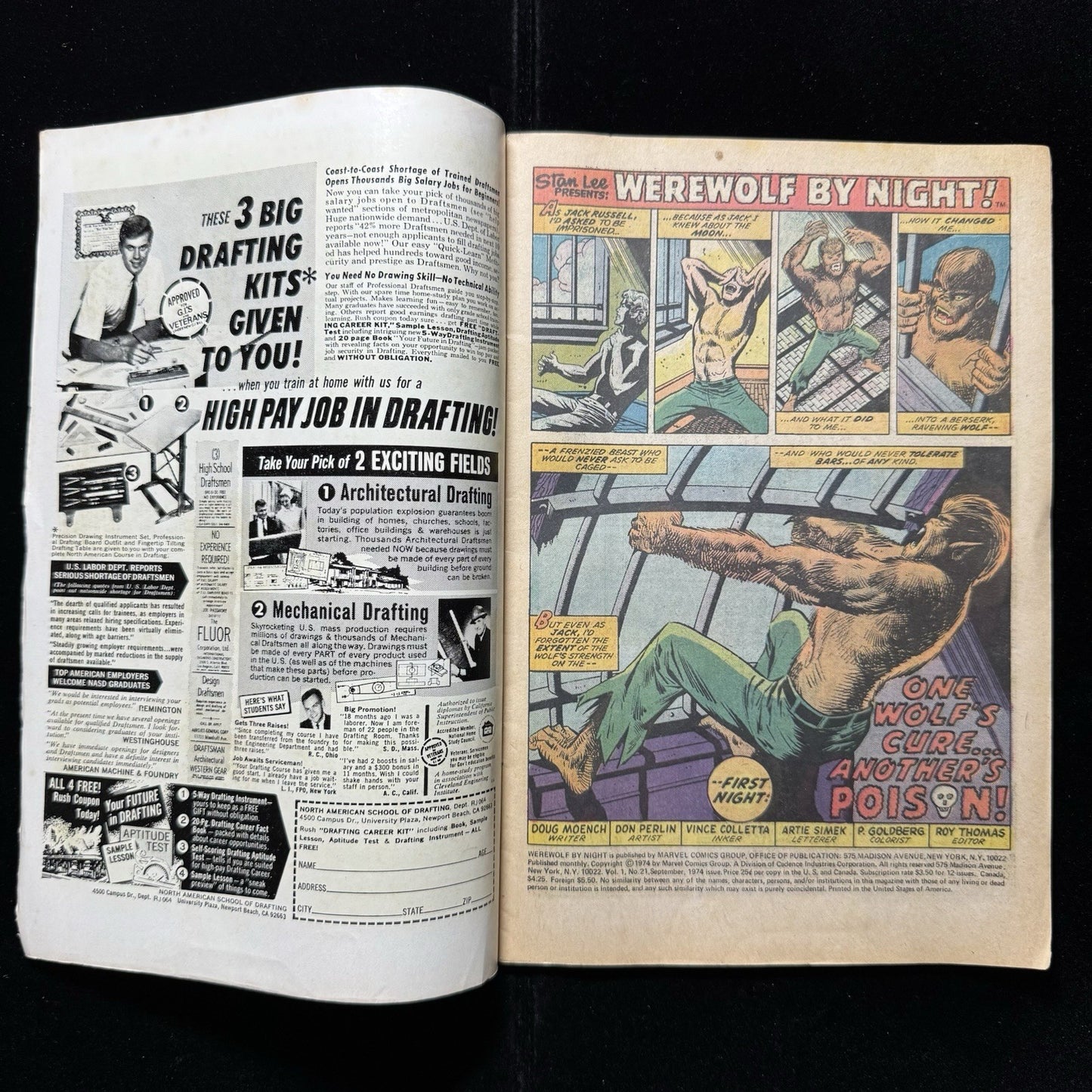 Werewolf By Night 21 - Bronze Age Marvel Comics 1974