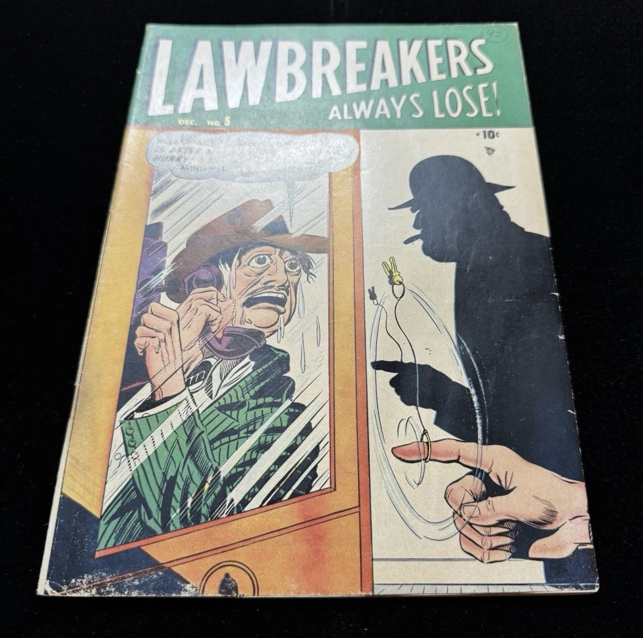 Lawbreakers Always Lose 5 - White Pages - Scarce Golden Age Marvel Comics 1948