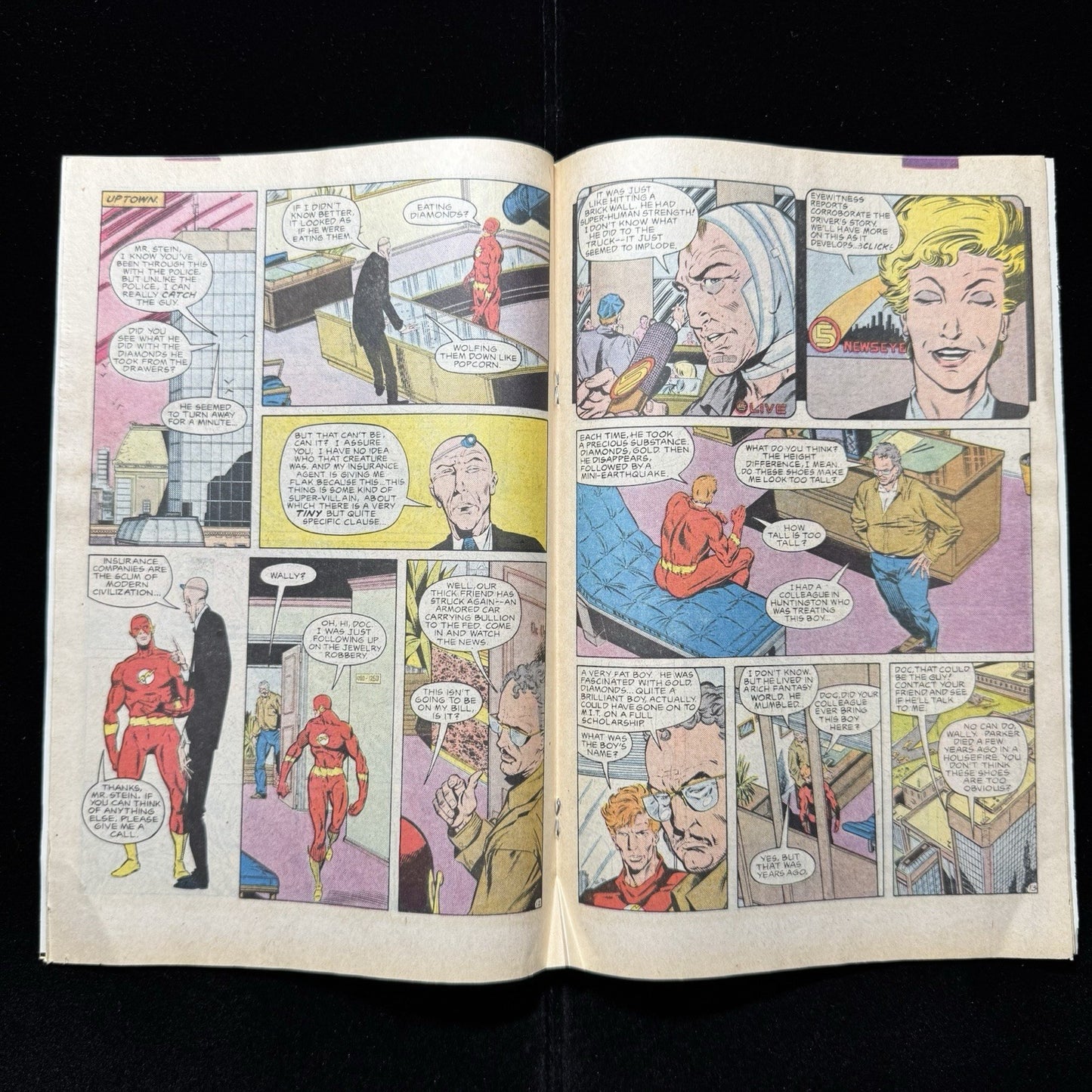 Flash 9 - 1st Appearance Of Chunk - Copper Age Dc Comics 1988