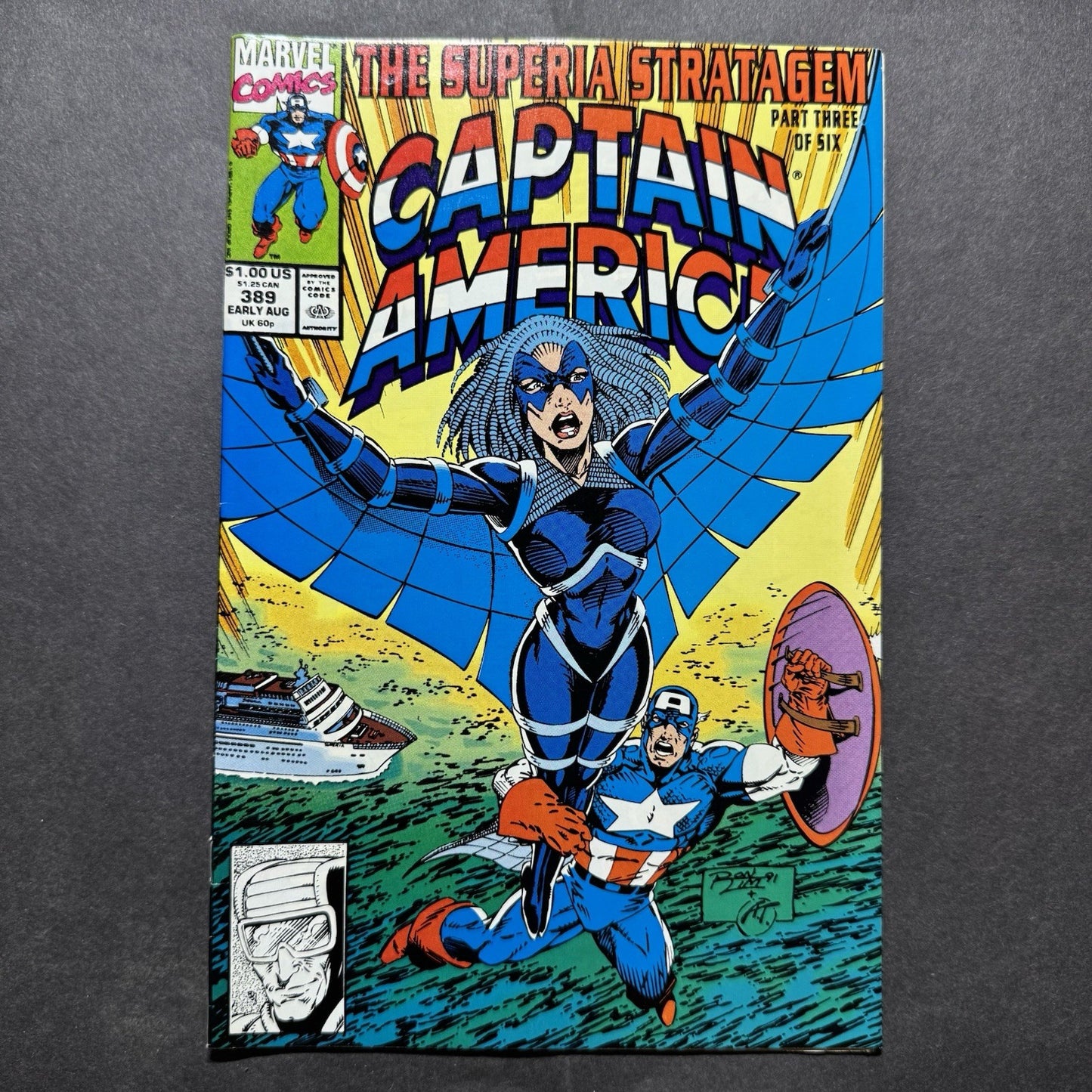 Captain America 389 - Copper Age Marvel Comics 1991
