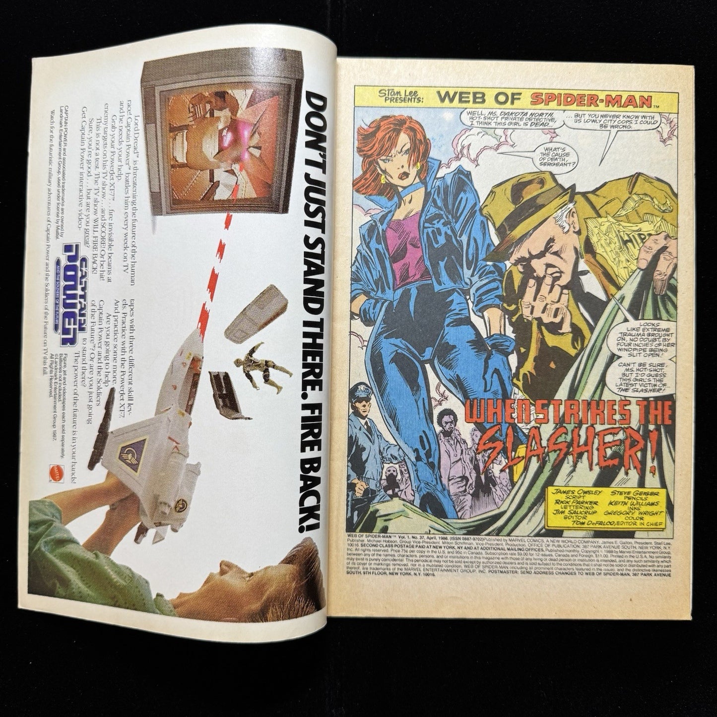 Web Of Spider-Man 37 - Copper Age Marvel Comics 1988